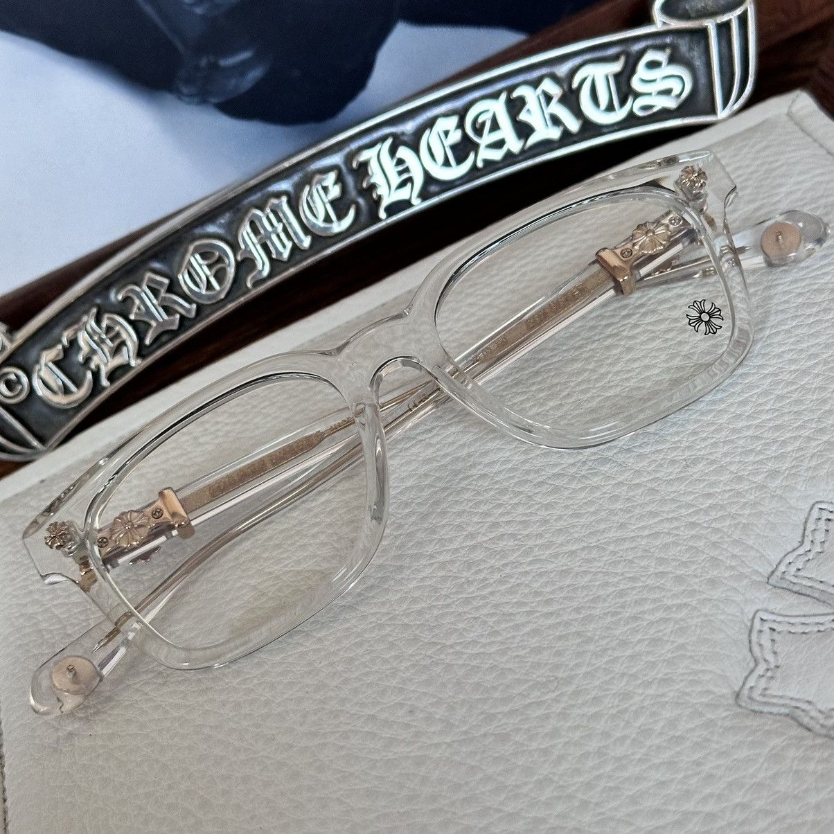 Chrome Hearts Chrome Hearts Crystal Cox Ucker Glasses | Grailed