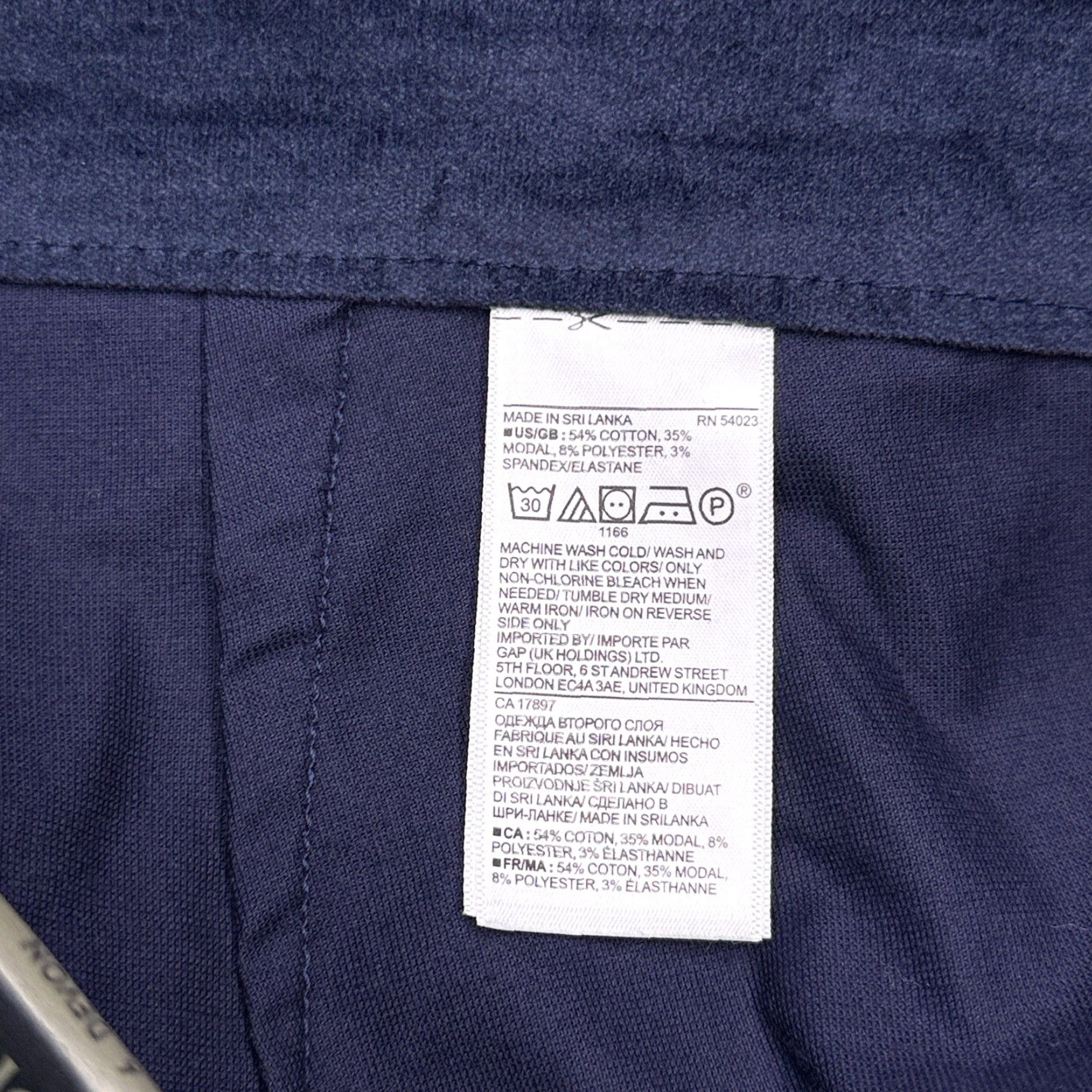 Banana Republic Banana Republic Devon Ankle Pants Womens 6 Blue Velvet Stretch New Size 28" / US 6 / IT 42 - 6 Thumbnail