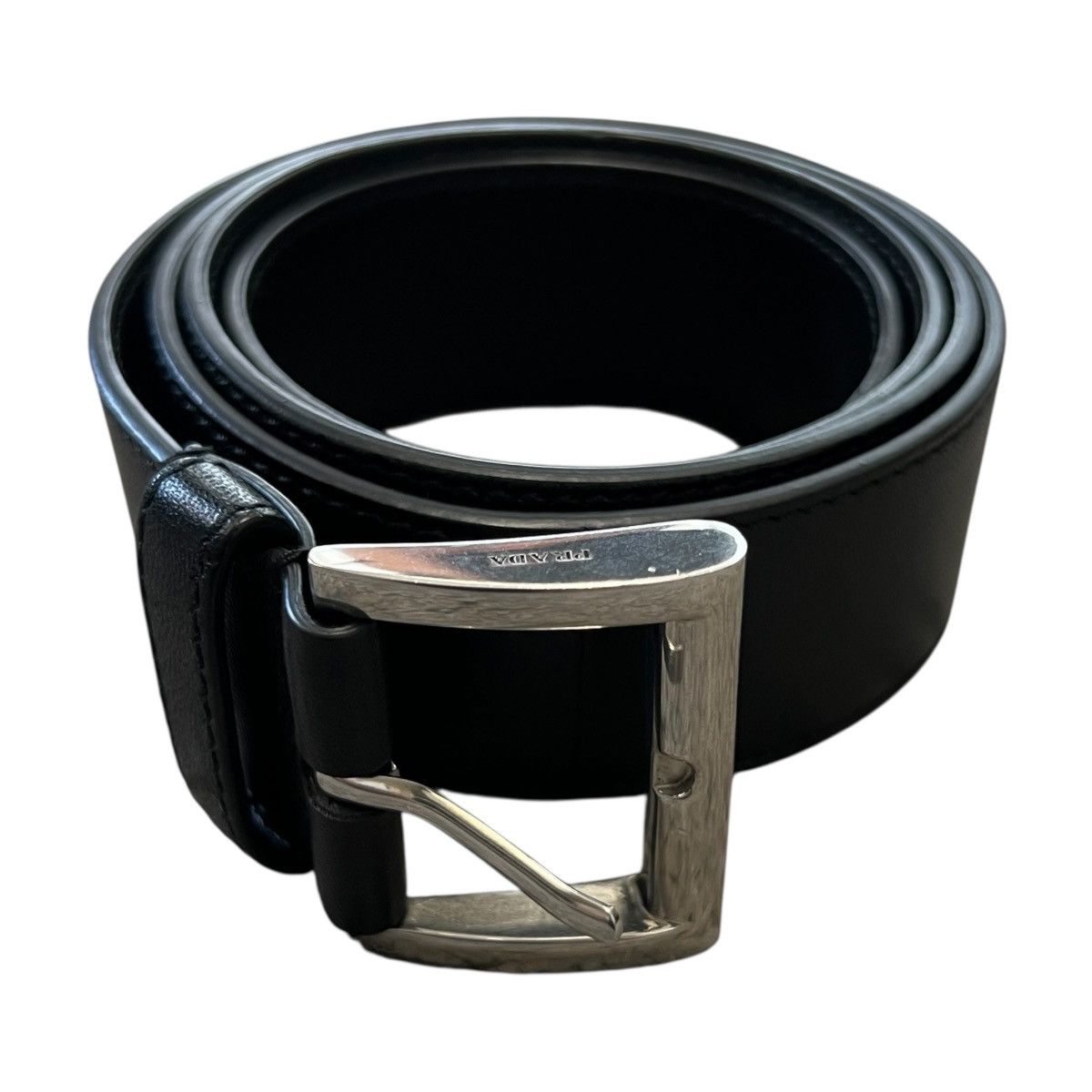 Prada PRADA Black Nappa Leather Belt 65/26 Size 26 - 1 Thumbnail