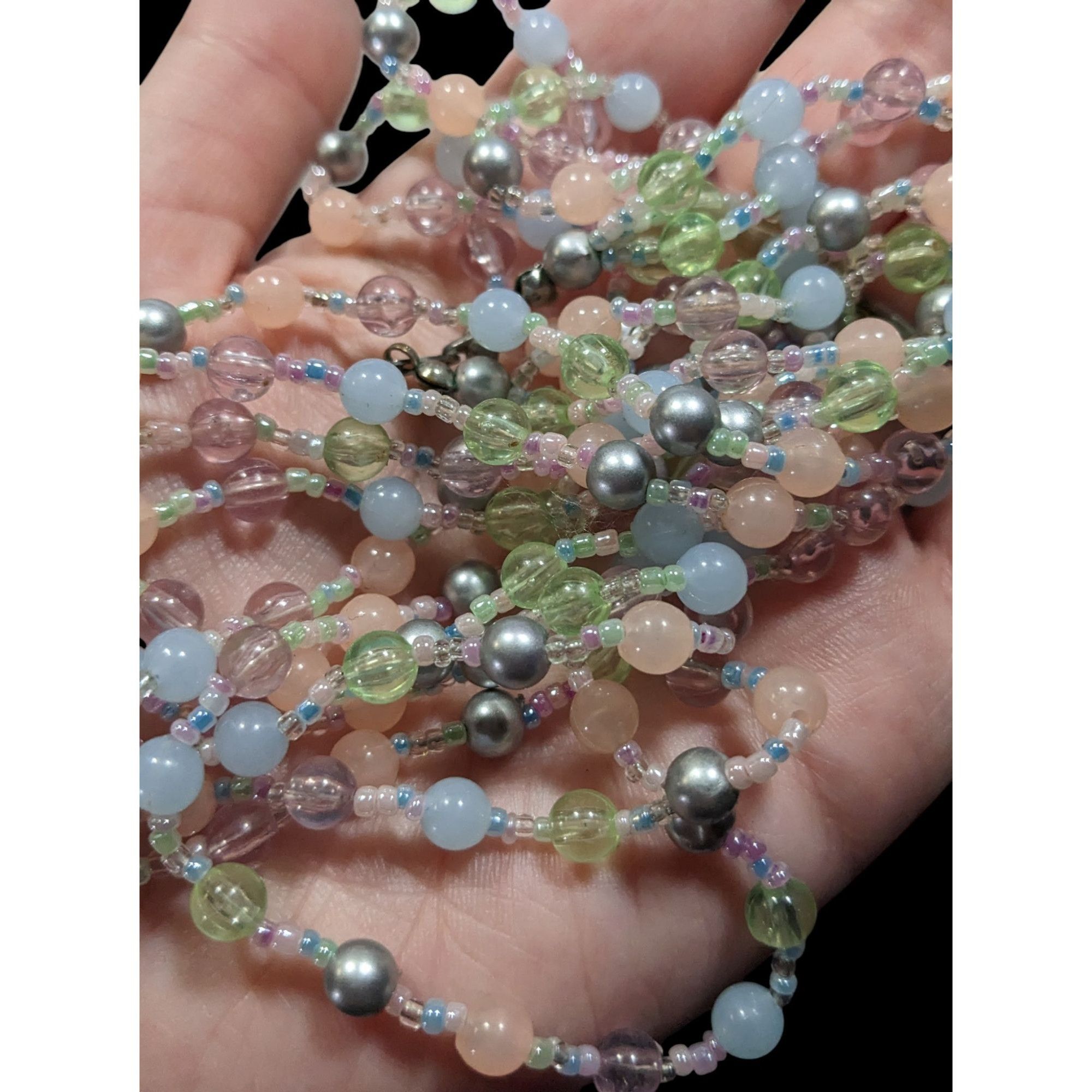 Other Coquette Pastel Whimsical Layered Beaded Necklace Size ONE SIZE - 3 Thumbnail