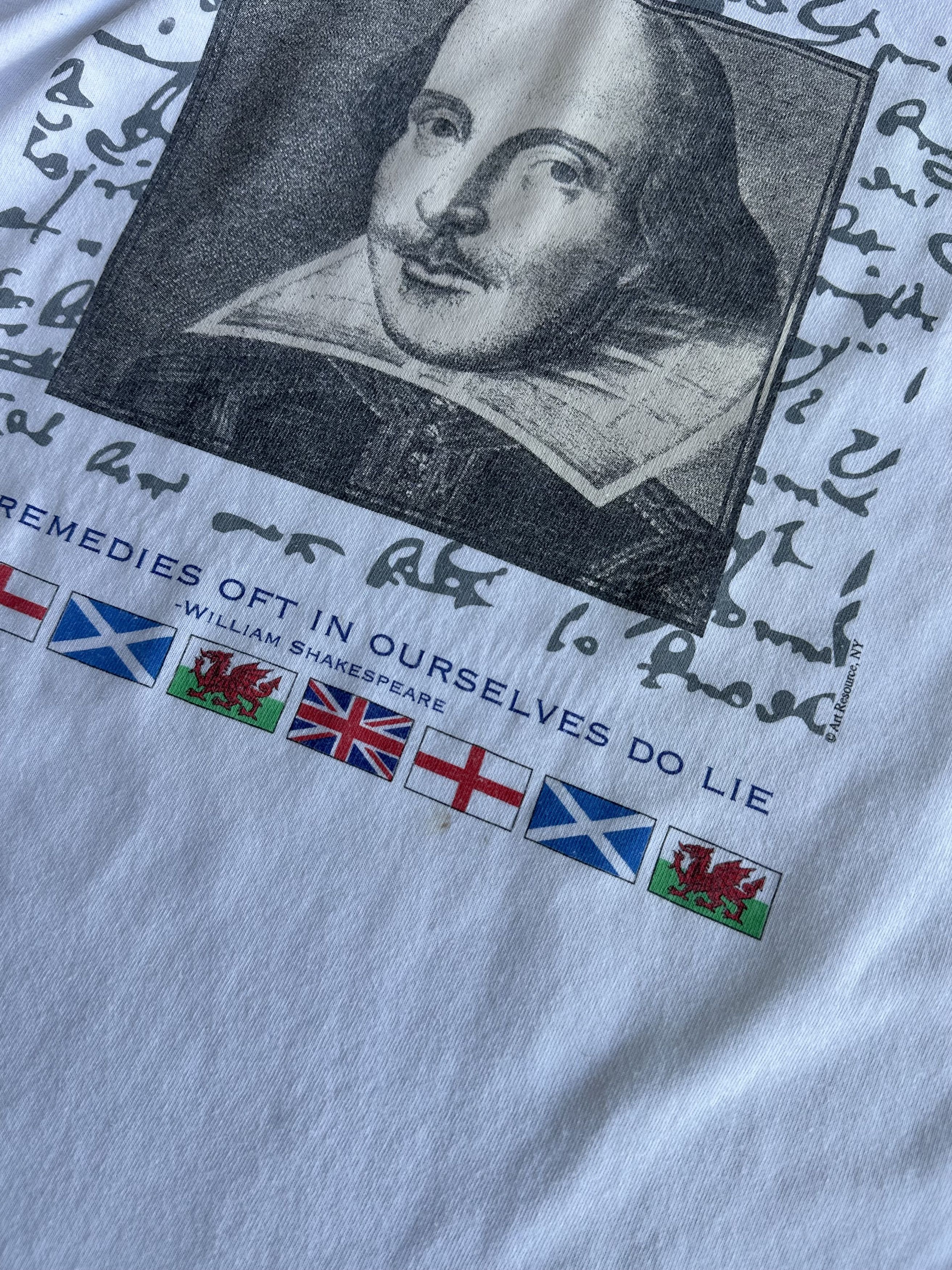 Vintage William Shakespeare vintage t shirt Size US L / EU 52-54 / 3 - 7 Thumbnail