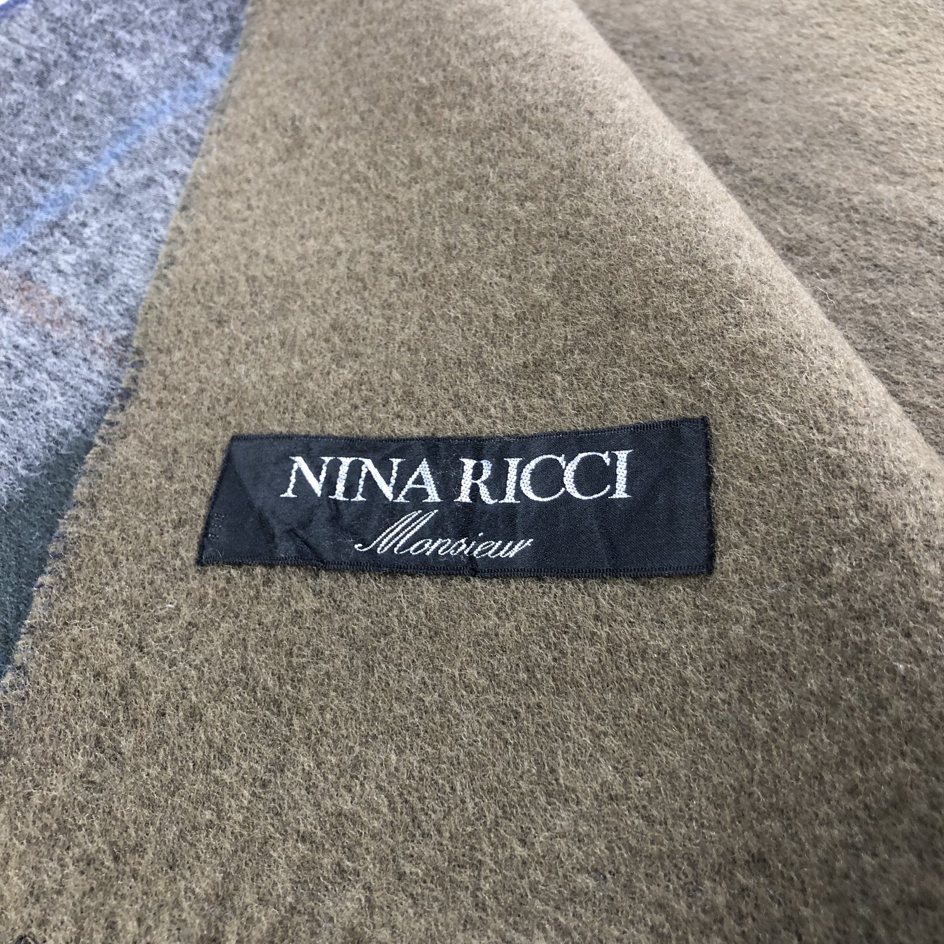Nina Ricci Nina Ricci Tartan Wool Scarf Muffler V1516 Size ONE SIZE - 5 Thumbnail