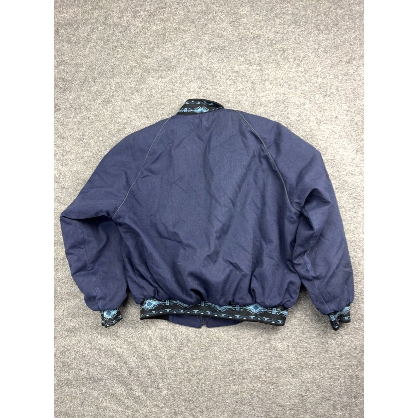 CO VINTAGE Kyta Make Co Jacket Mens XL Blue Blanket Lined Full Zip Work Coat Shirt Size US XL / EU 56 / 4 - 8 Thumbnail
