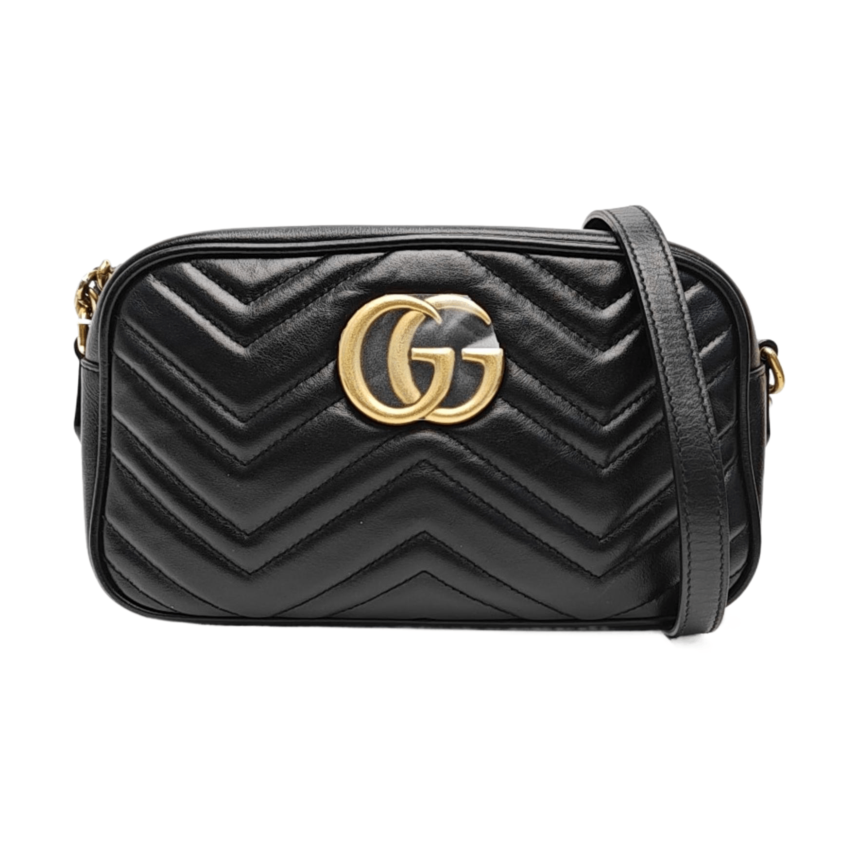 Gucci GUCCI GG Marmont Quilted Leather Shoulder Bag ONE SIZE Size ONE SIZE - 1 Thumbnail