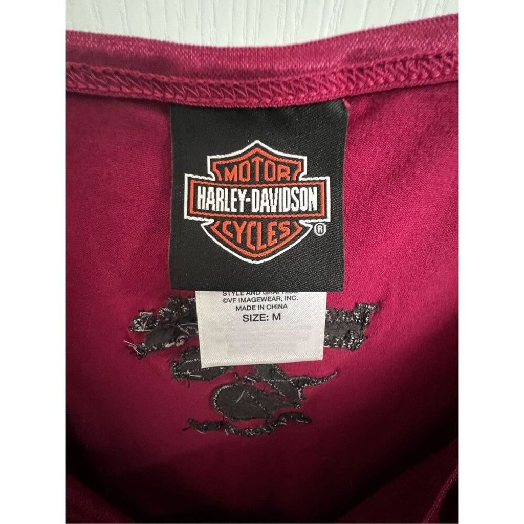 Harley Davidson Harley Davidson Cami With Embroidered Logo And Rhinestones Size L / US 10 / IT 46 - 4 Thumbnail