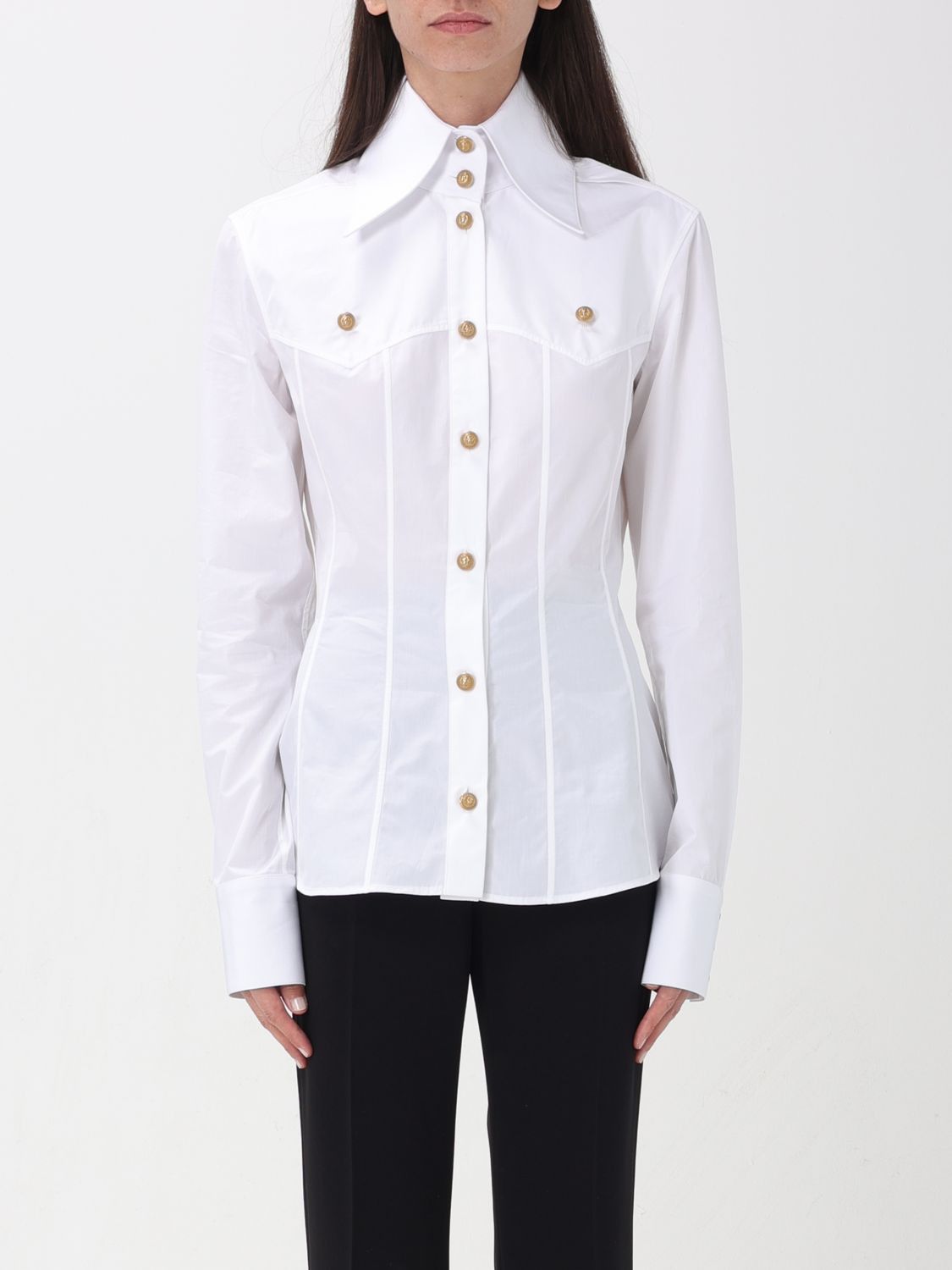 image of Balmain Shirt Woman White, Women's (Size XS)