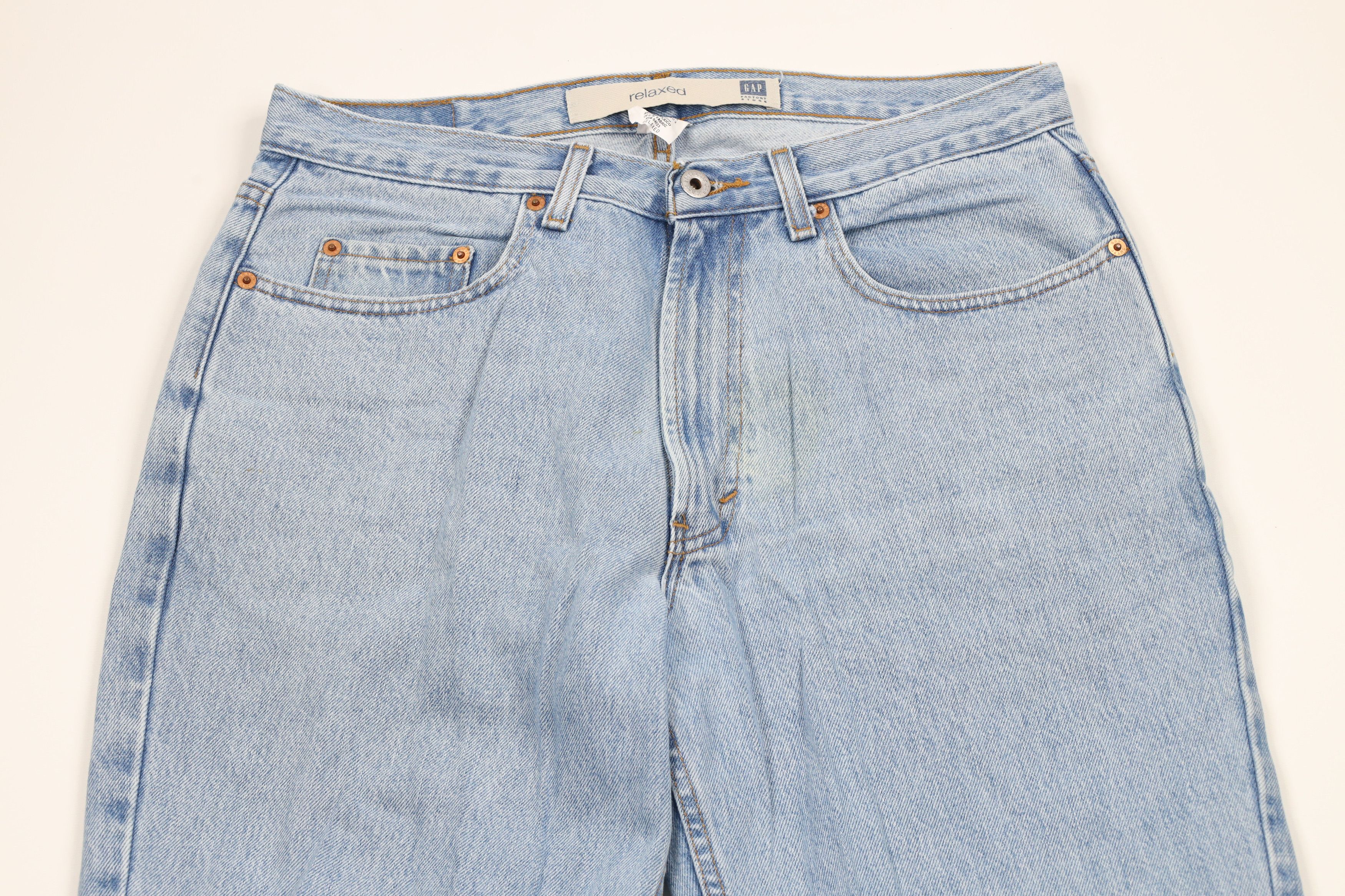 Gap × Vintage Vintage 90s Y2K Gap Relaxed Fit Denim Jeans Blue Cotton Size US 32 / EU 48 - 2 Thumbnail