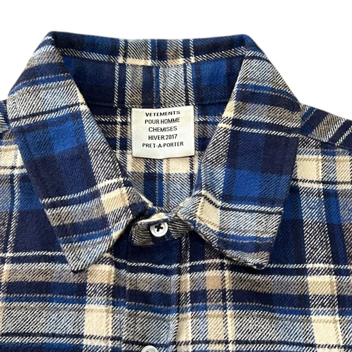 Vetements VETEMENTS 2016AW Cotton Check Long Flannel Check Shirt Size US S / EU 44-46 / 1 - 4 Thumbnail