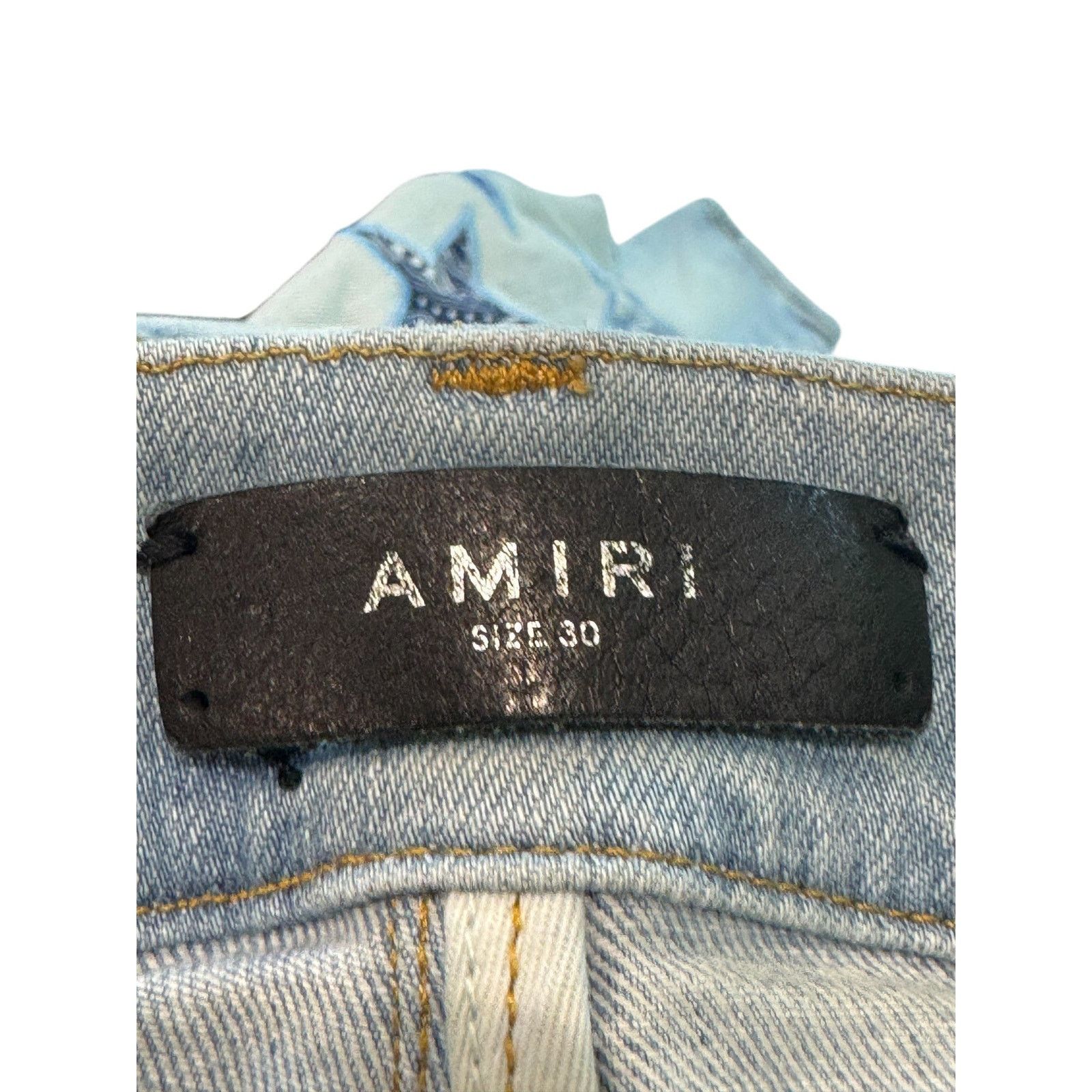 Amiri Amiri Light Wash Blue Chemist Jeans Size US 30 / EU 46 - 2 Thumbnail