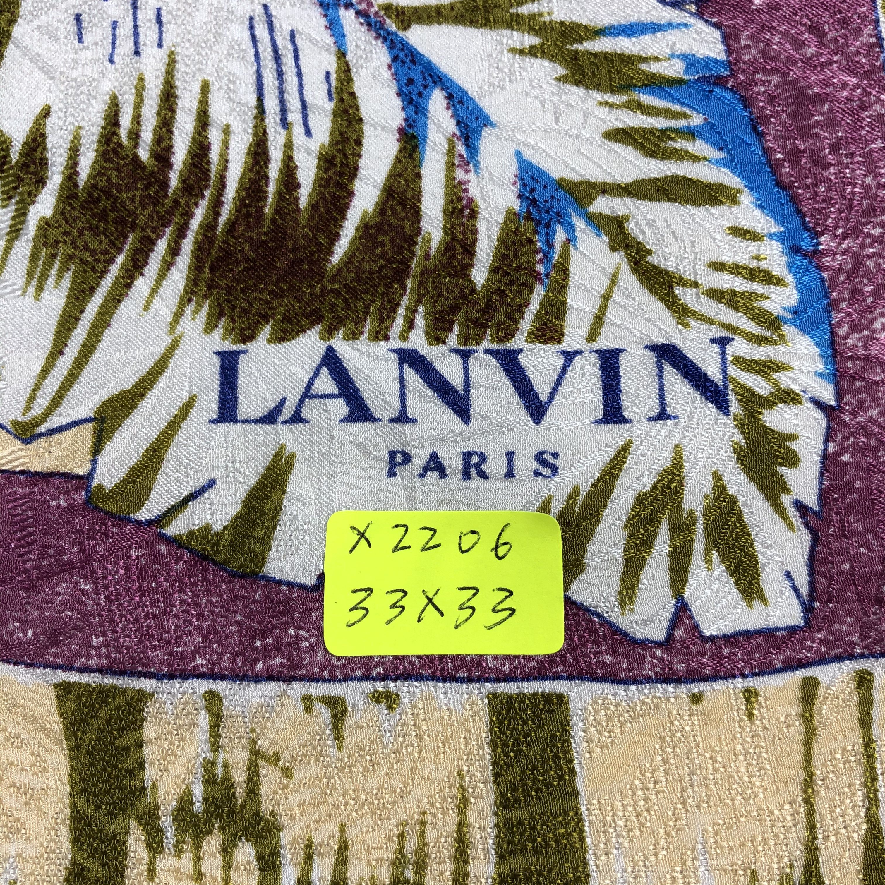 Lanvin Vintage Lanvin Silk Scarf Size ONE SIZE - 5 Thumbnail