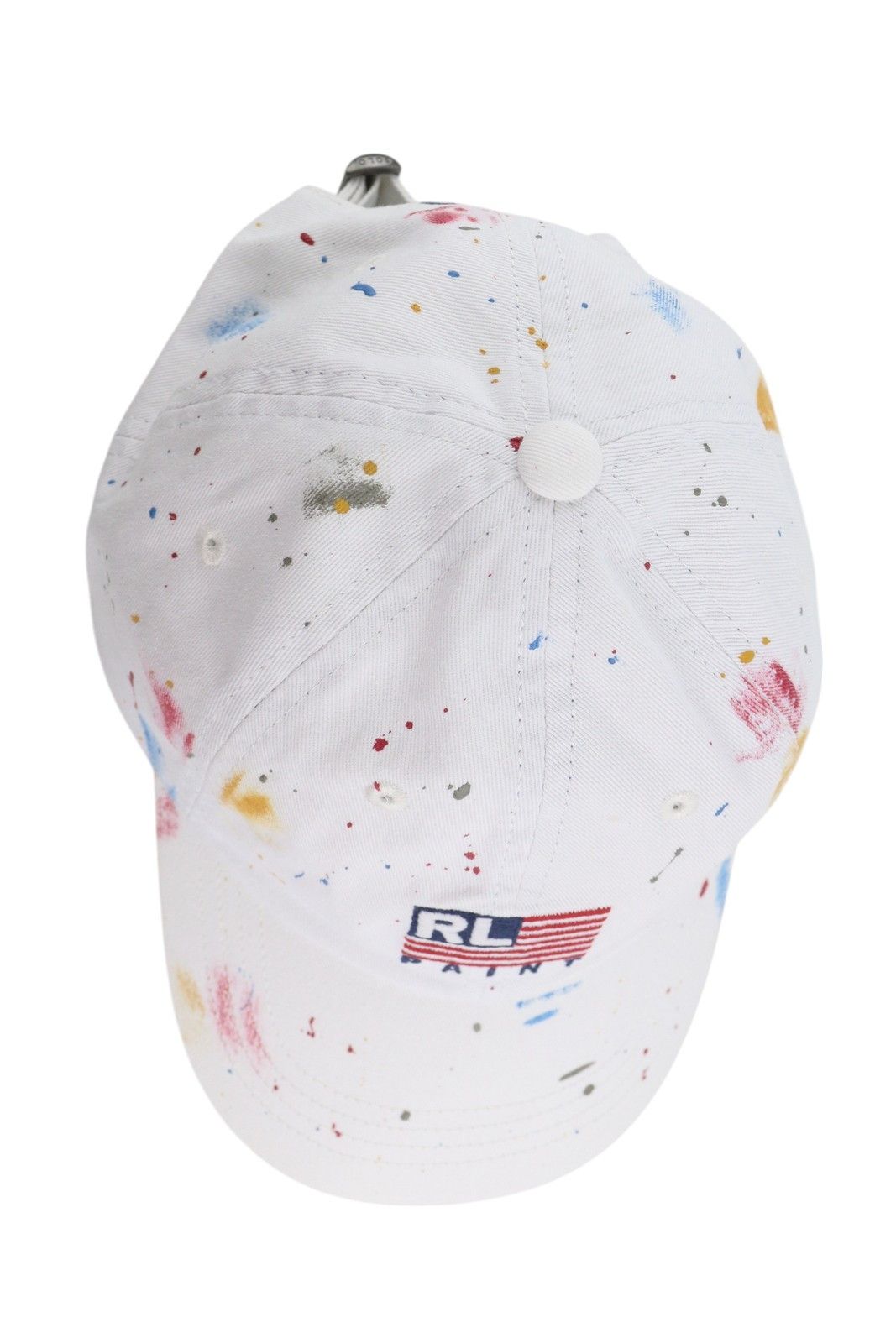 Polo Ralph Lauren 59 CM White Paint Colourful Sport Baseball Cap 84676 Size ONE SIZE - 5 Thumbnail