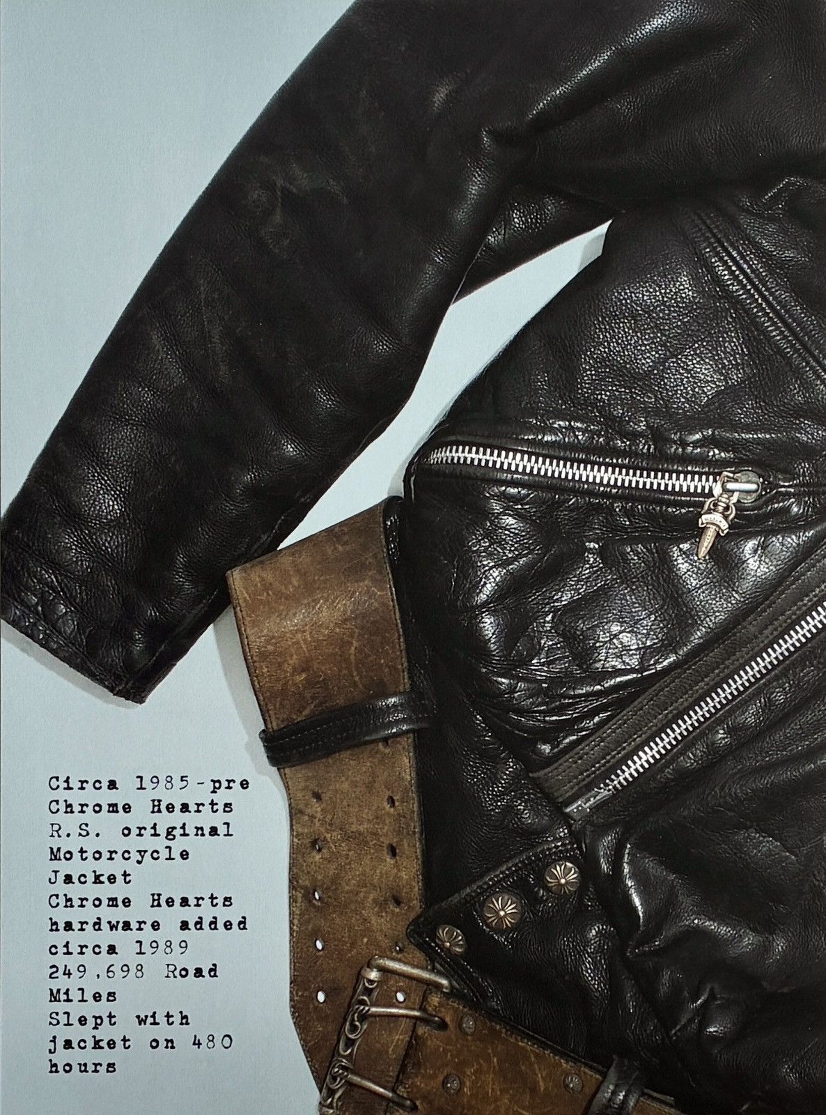 Chrome Hearts Chrome Hearts motorcycle jacket Framed poster 9x11 Size ONE SIZE - 2 Thumbnail