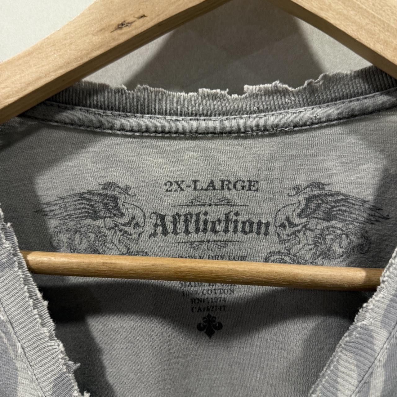 Affliction GRAIL AFFLICTION ANGEL KNIGHT TEE VINTAGE RARE ARMOUR WING 🪽 Size US XXL / EU 58 / 5 - 9 Thumbnail