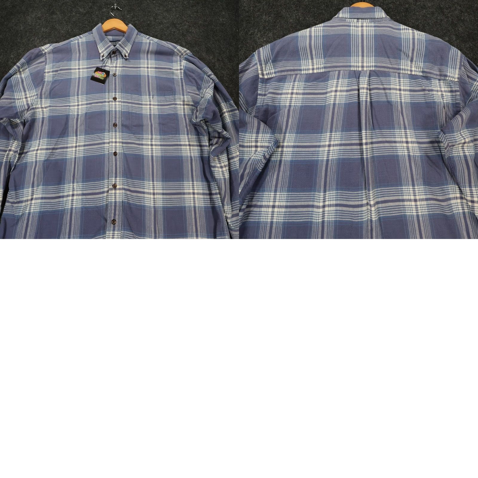 Lands' End Lands End Shirt Mens Large Blue Plaid Cotton Long Sleeve Button Down Size US L / EU 52-54 / 3 - 8 Thumbnail