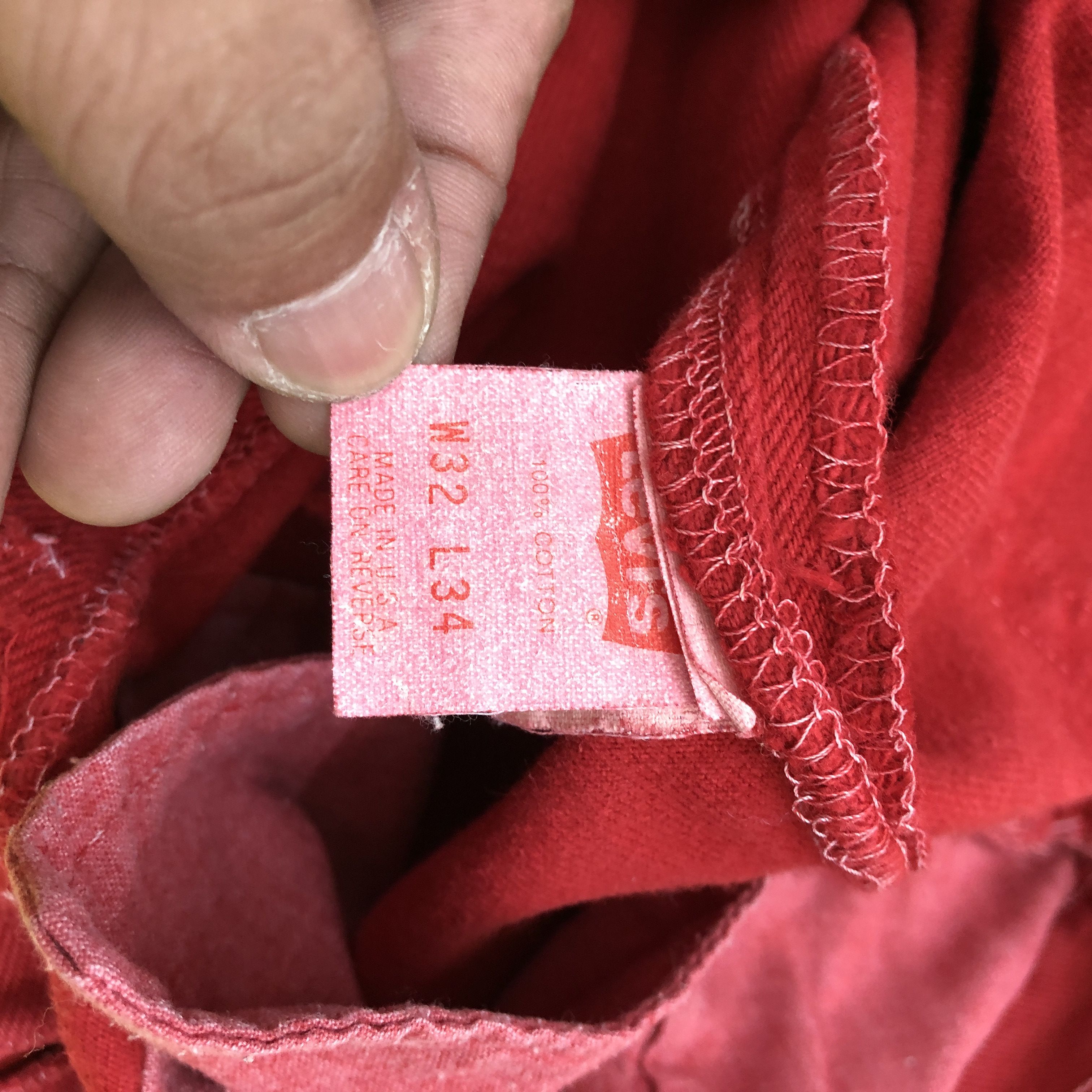 Levi's Vintage Levis 501 Jeans Red Levi's Faded Denim Size 30" / US 8 / IT 44 - 9 Thumbnail