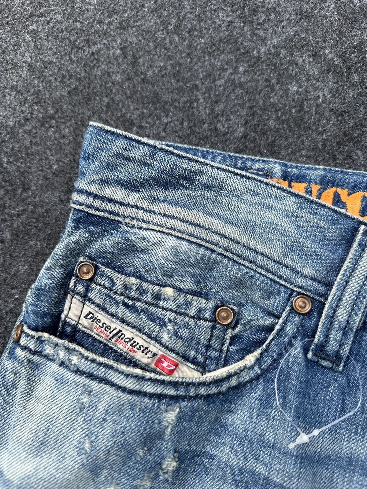 Beauty Beast × Diesel Diesel Safado Faded Washed Distressed Denim D3 Size US 30 / EU 46 - 9 Thumbnail