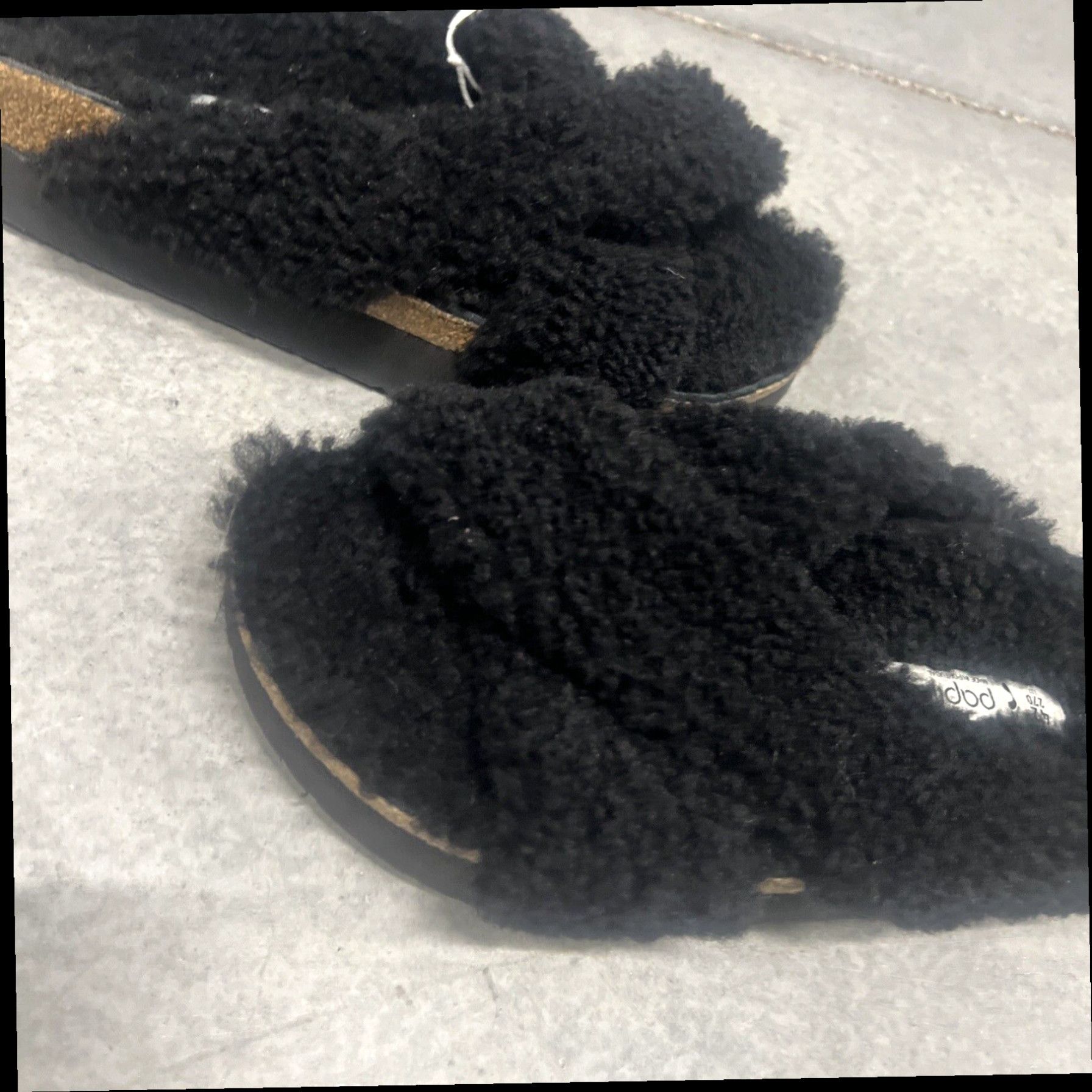Birkenstock Birkenstock Papillio Daytona Genuine Shearling Fur Sandals Black SZ 42 Ladies 11 Size US 11 / IT 41 - 2 Thumbnail