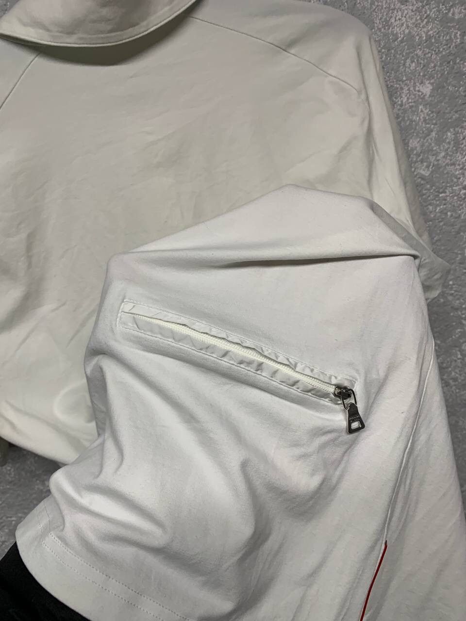 Prada Vintage 2007 Prada Quarter Zip Back Pocket Shortsleeve Size US S / EU 44-46 / 1 - 6 Thumbnail