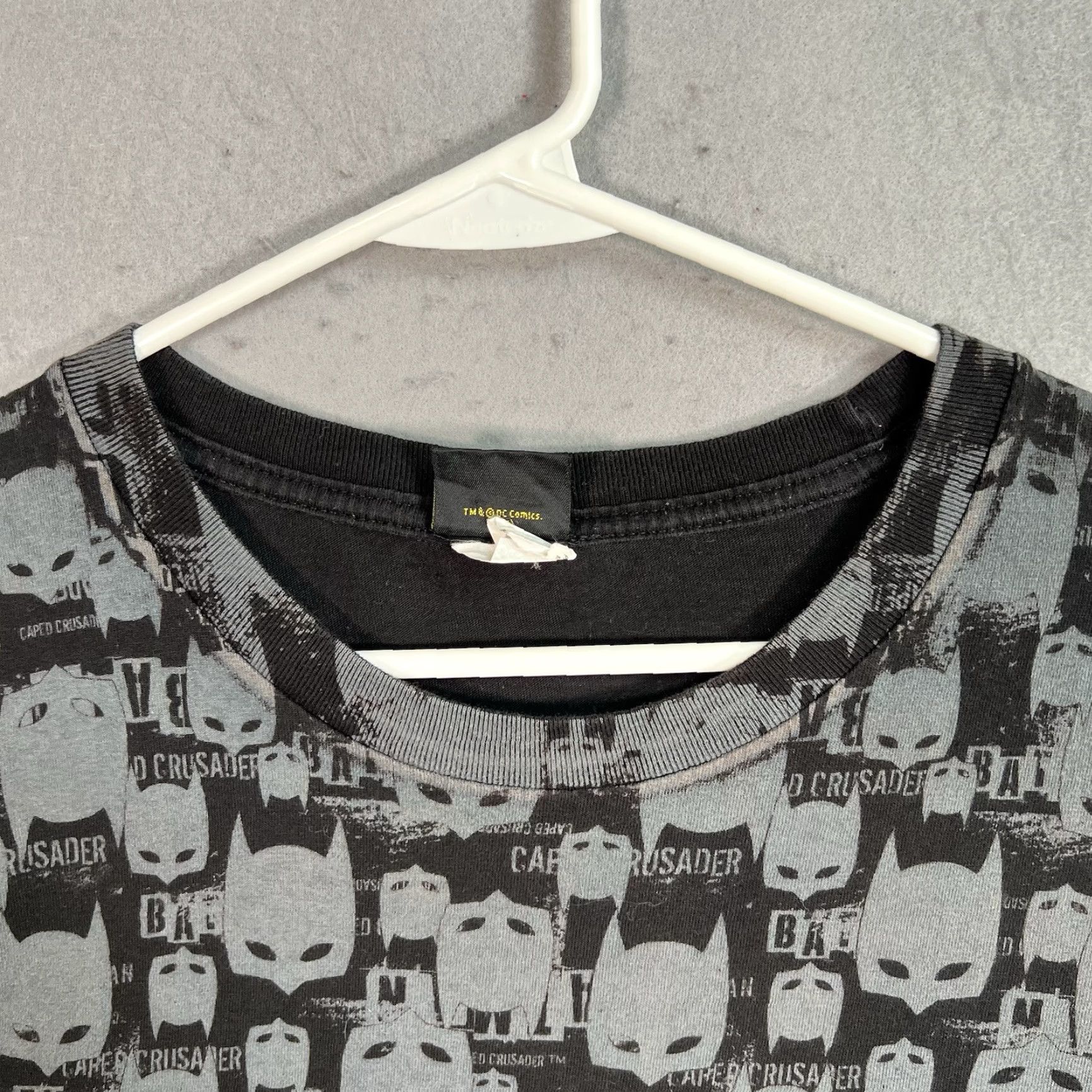 Logo 7 VINTAGE Batman Shirt Adult 2XL Black Graphic Tee Men's Batman Classic Logo Mask T-Shirt, 2000s, Mens Size US XXL / EU 58 / 5 - 7 Thumbnail