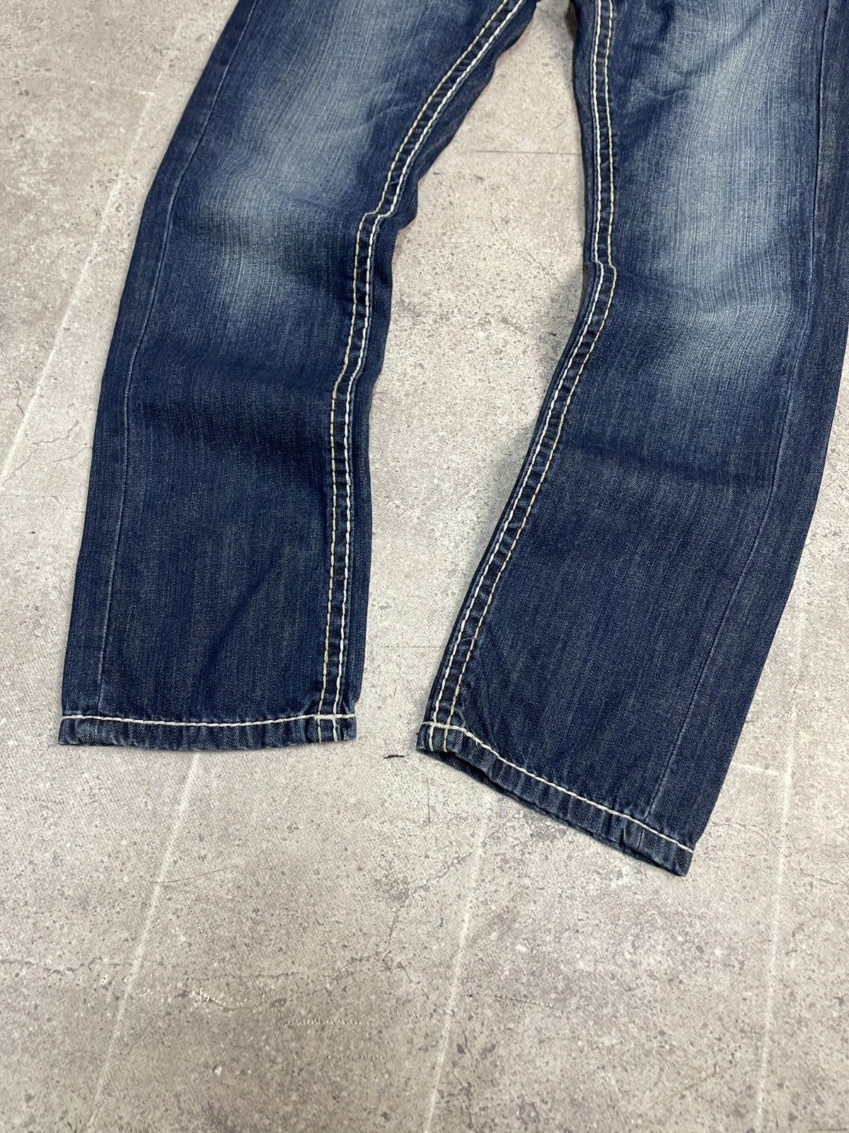True Religion Vintage Y2K Like True Religion Distressed Jeans Ripped Blue Size US 31 - 8 Thumbnail