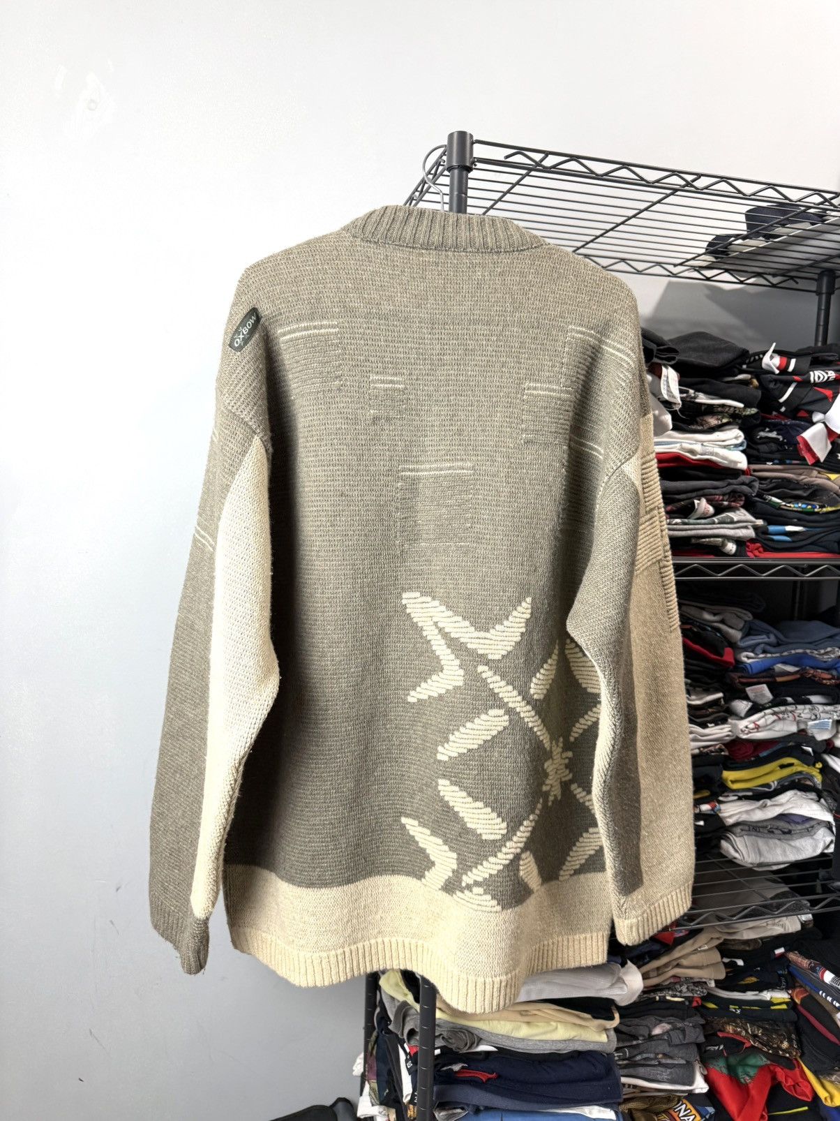 Oxbow Rare Vintage Oxbow All Over Logo Knit Sweater Surf Stussy Size US L / EU 52-54 / 3 - 1 Thumbnail