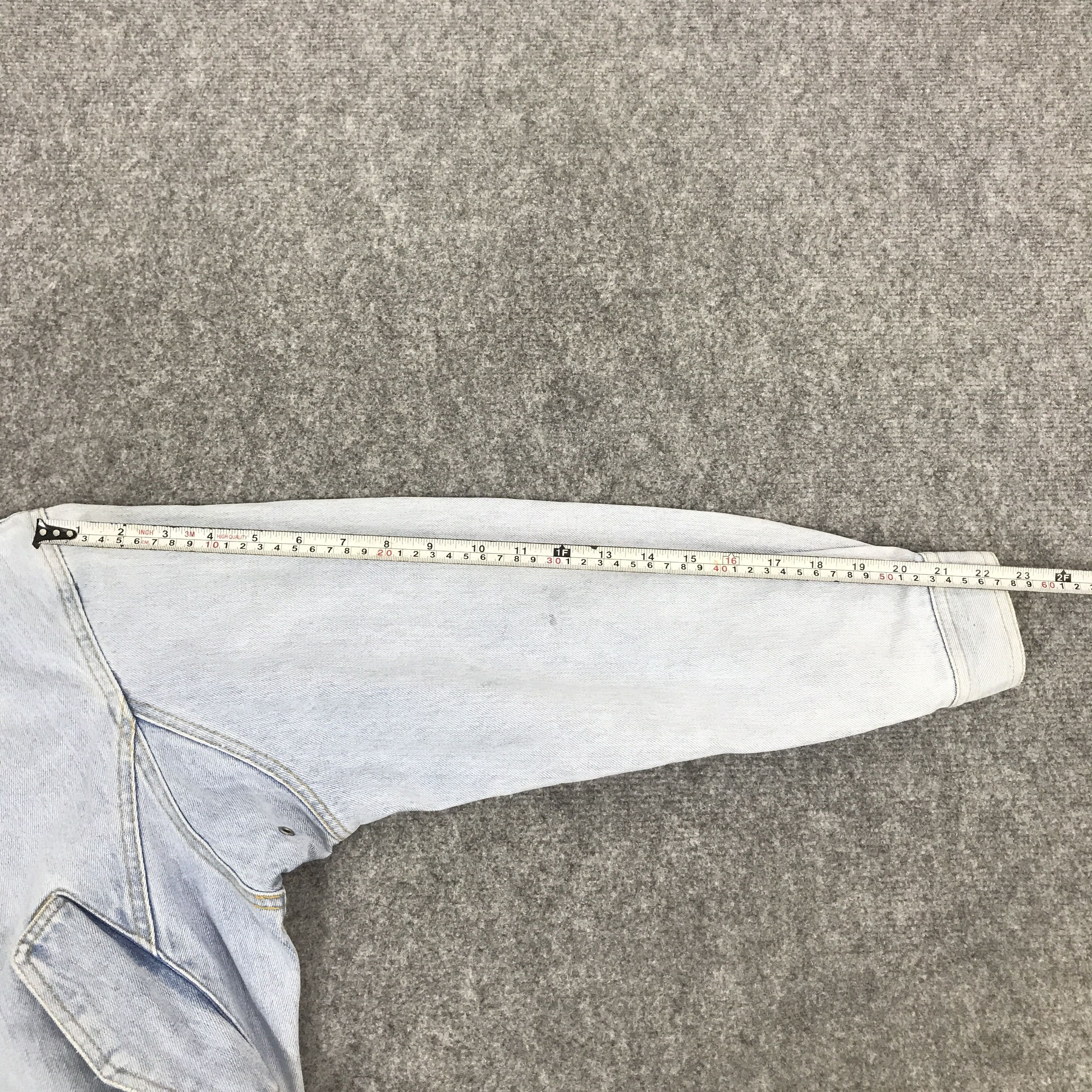 Japanese Brand Vtg paninaro Japan denim cropped design jacket Size US L / EU 52-54 / 3 - 9 Thumbnail