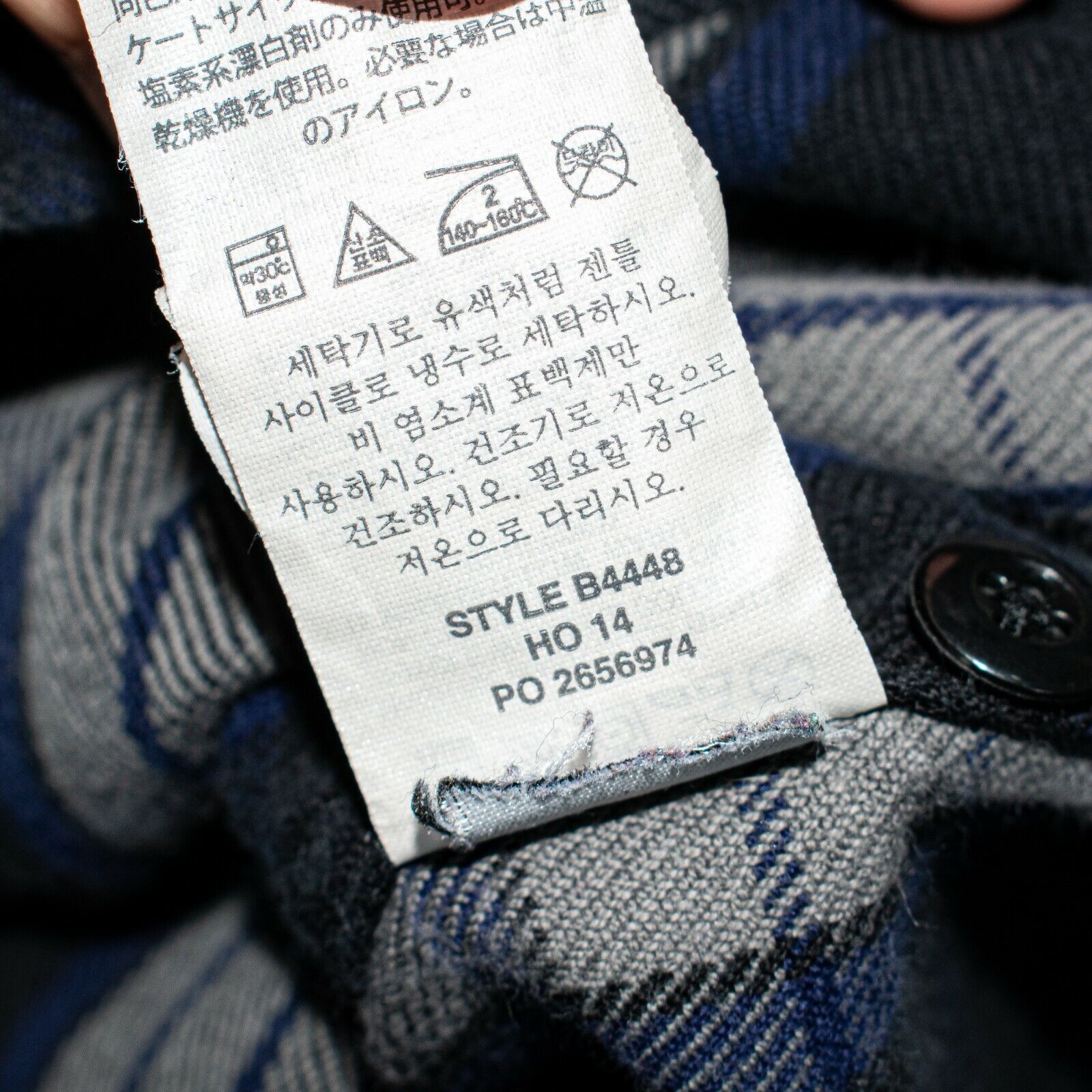 Wallace & Barnes Wallace & Barnes Button up Flannel Shirt Gray Blue Plaid Size US S / EU 44-46 / 1 - 6 Thumbnail