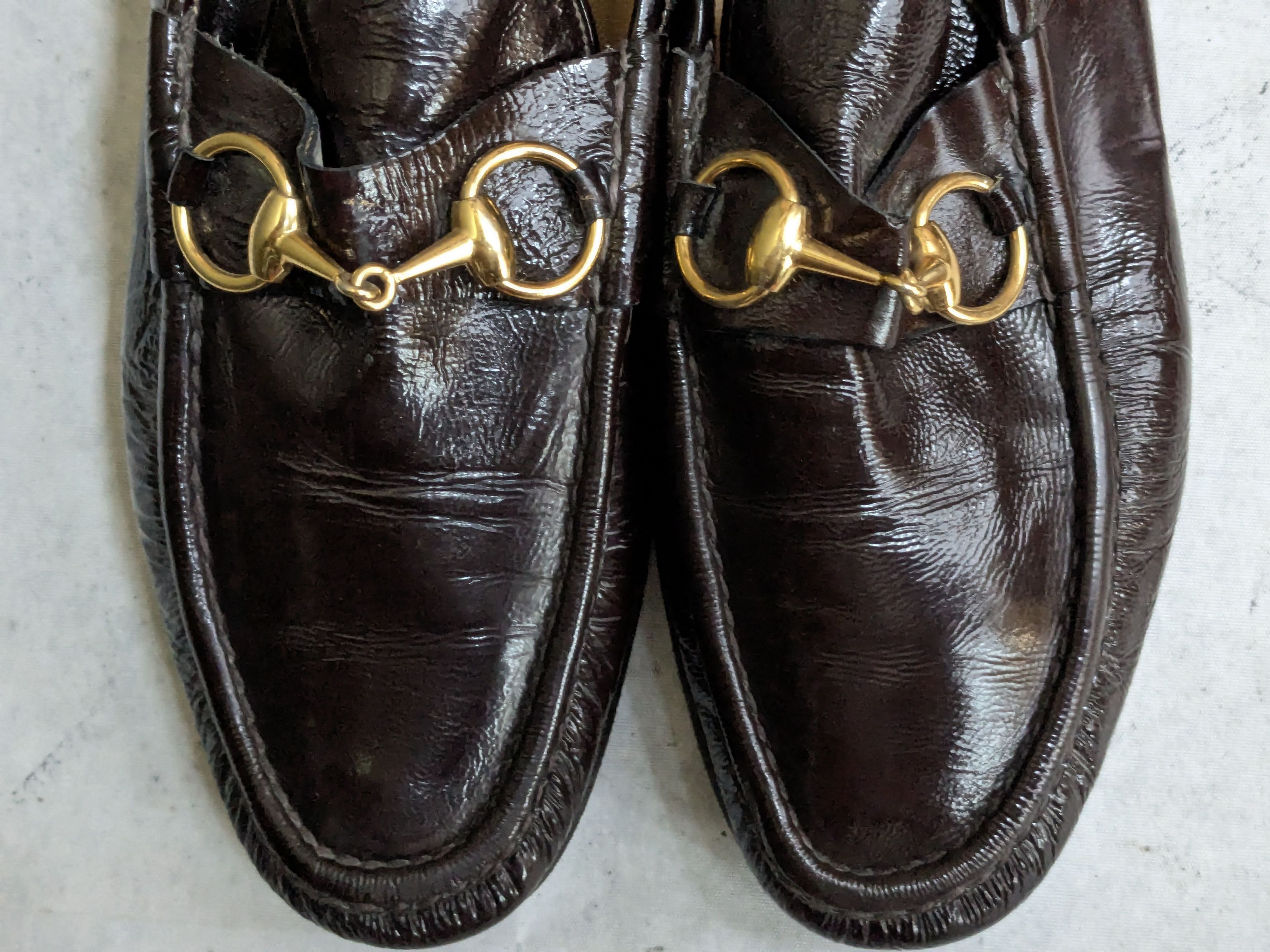 Gucci Vintage Gucci Horsebit Loafers Burgundy Leather 8.5 D Size US 8.5 / EU 41-42 - 4 Thumbnail