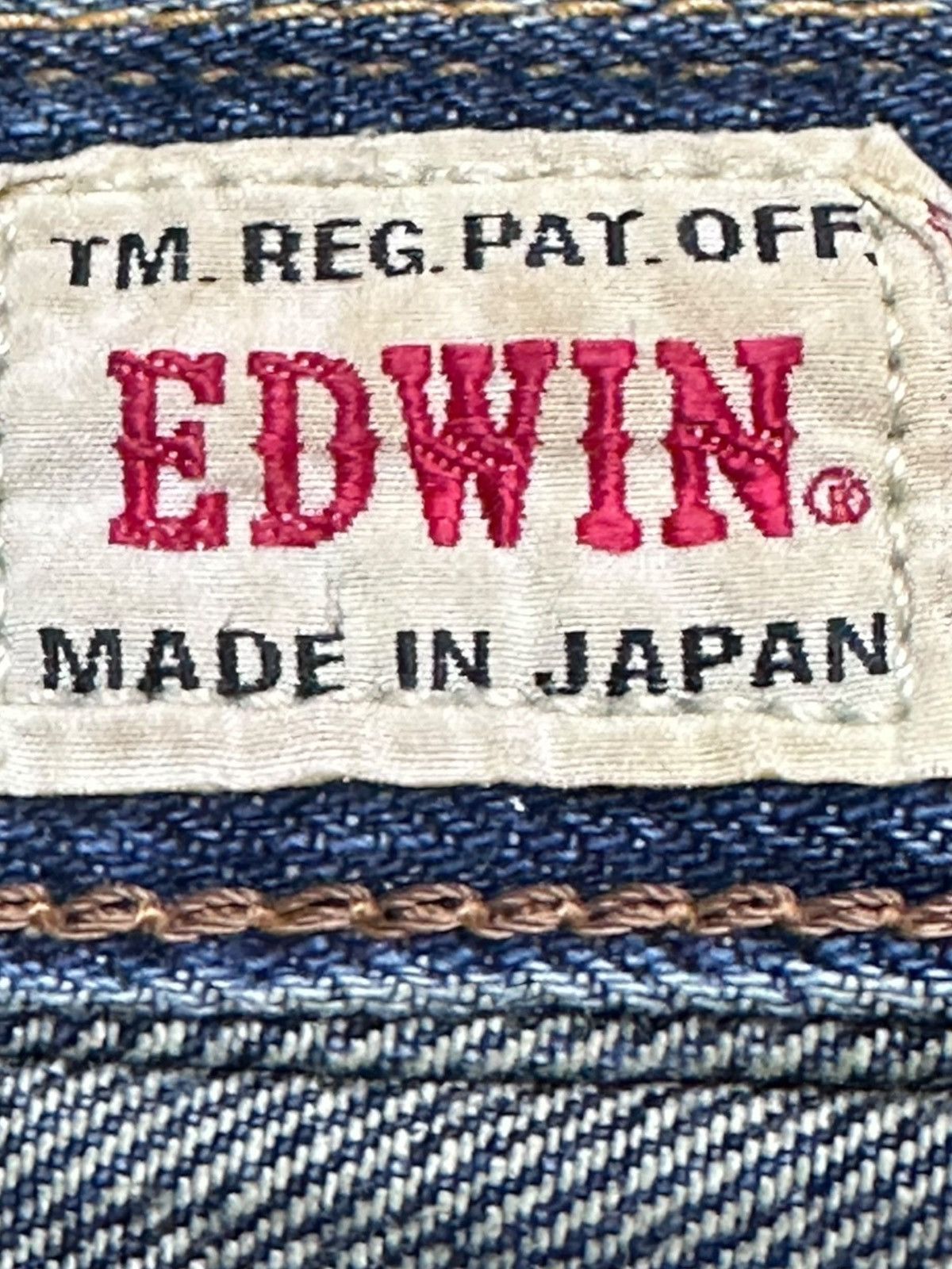 Edwin Vintage Edwin EJP03 Whiskers Grunge Distressed Denim Size US 31 - 6 Thumbnail