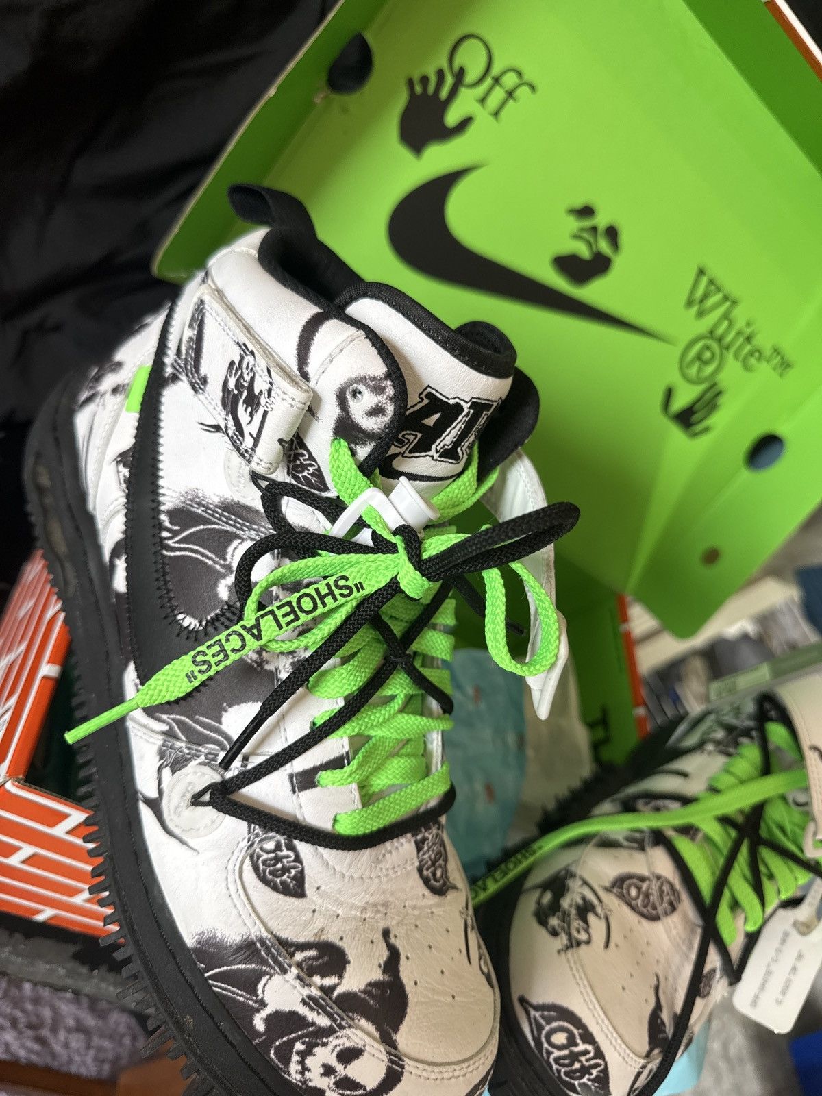 Nike × Off-White Air Force 1 mid SP LTHR grim reaper Size US 11.5 / EU 44-45 - 5 Thumbnail