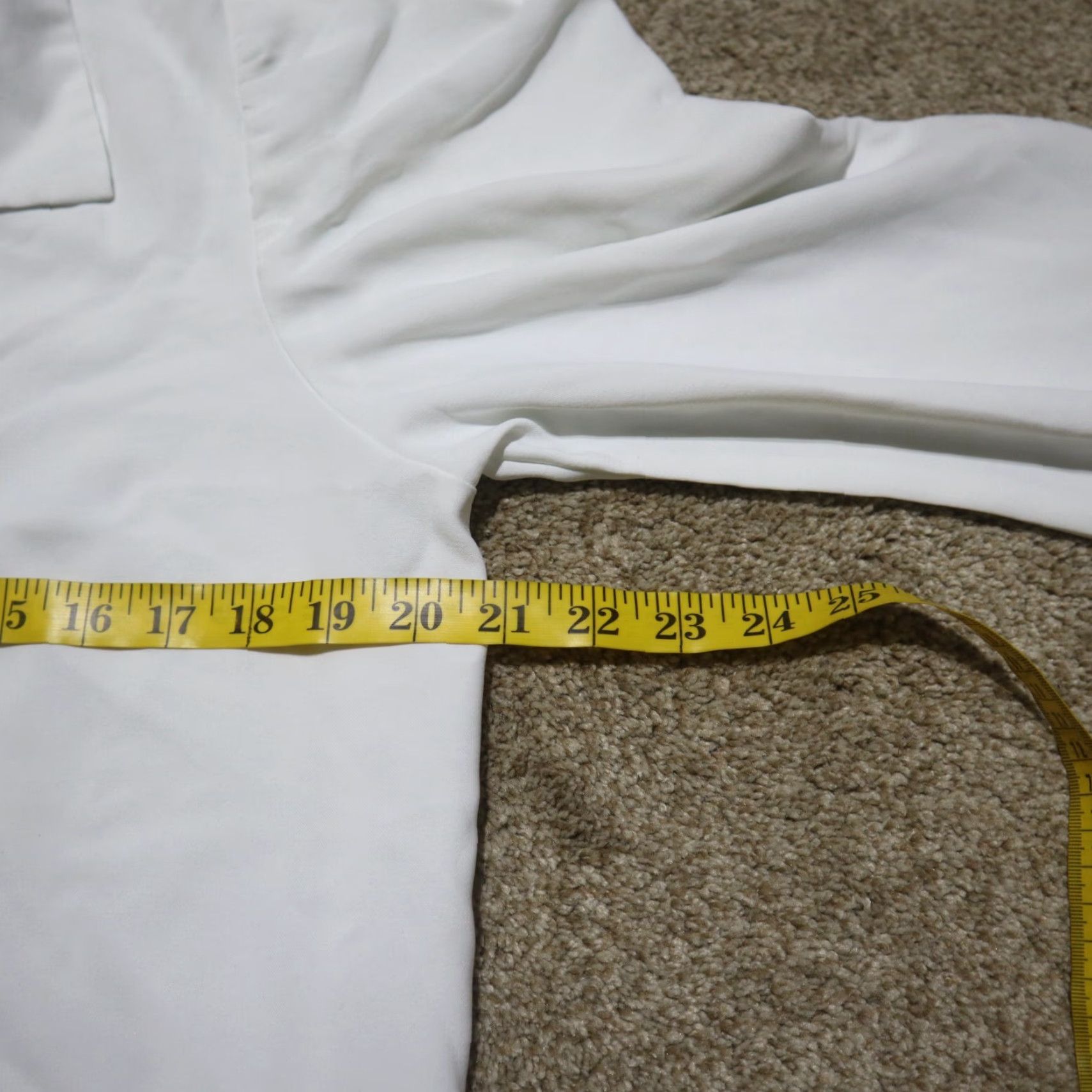 Vintage Sweet Rain Button Up Shirt Solid White 3/4 Sleeve Square Shoulder Womens L Large Size L / US 10 / IT 46 - 5 Thumbnail
