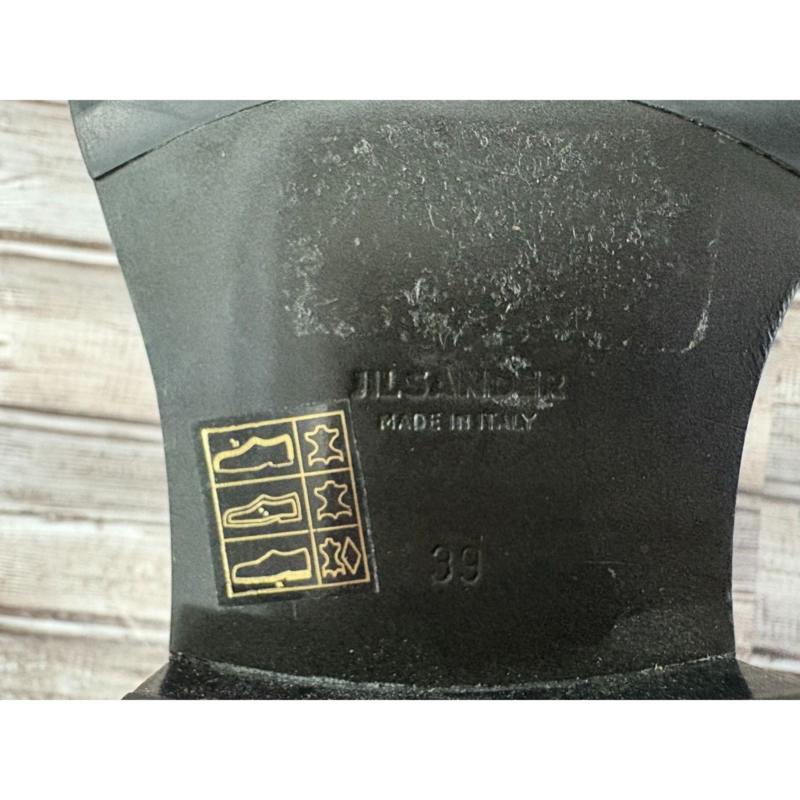 Jil Sander Jil Sander Logo plaque Spazzolato Leather ankle boots sz 39 Size US 6.5 / EU 39-40 - 7 Thumbnail