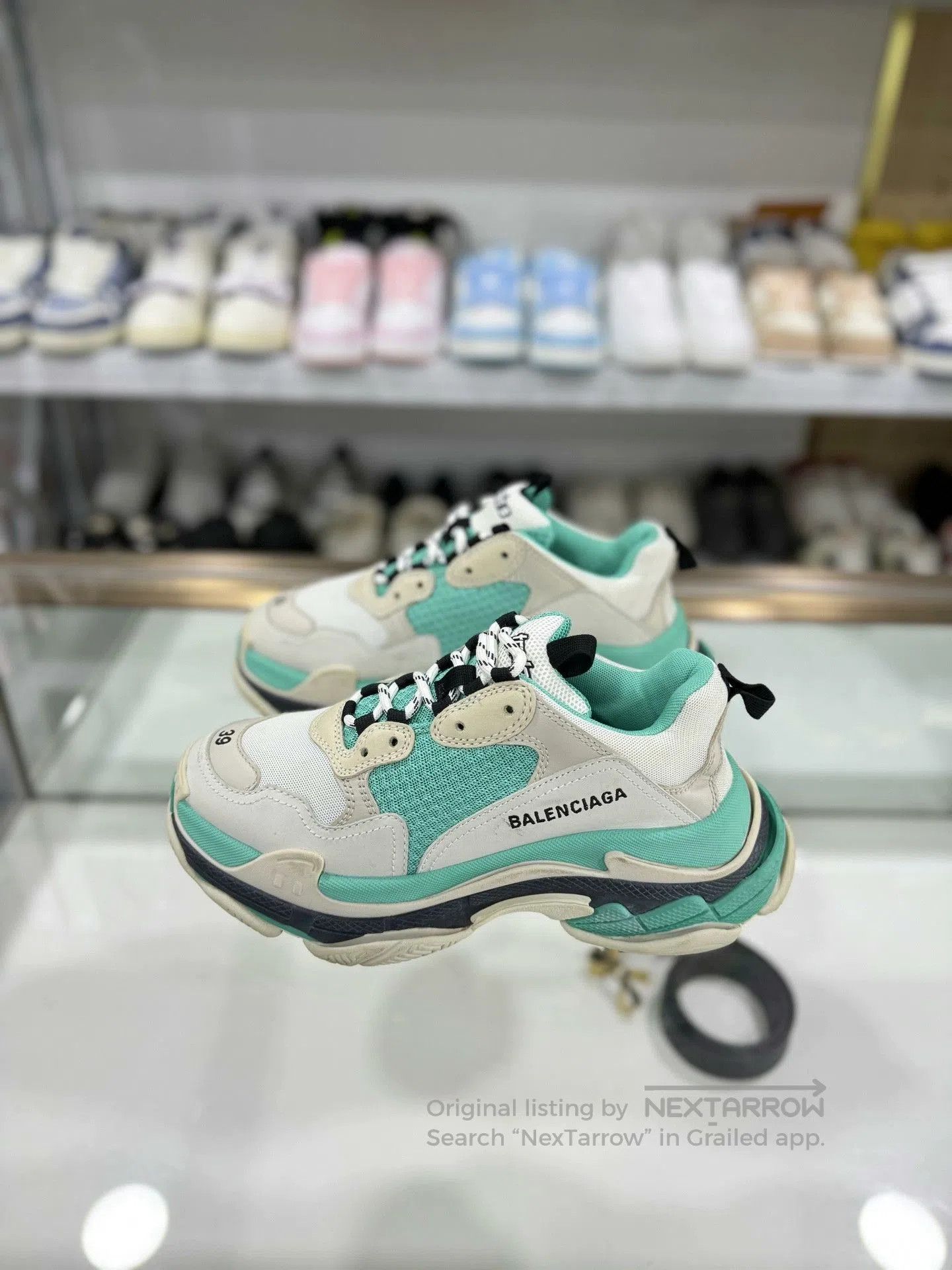 Balenciaga Balenciaga Triple S Mint Green Size 39. Size US 8 / IT 38 - 1 Thumbnail