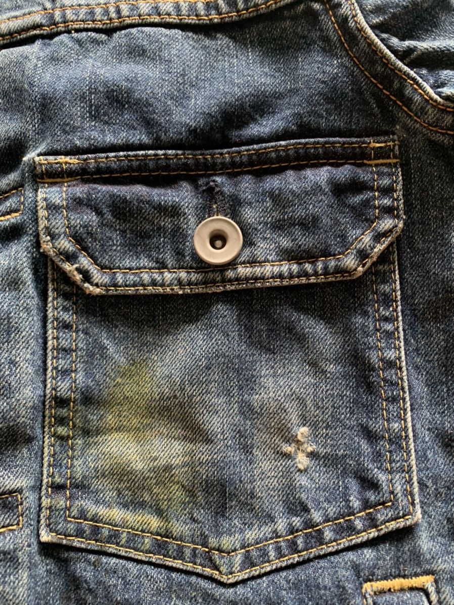 Japanese Brand ARCHIVED miharayasuhiro japanese denim jacket splatter vtg Size US S / EU 44-46 / 1 - 7 Thumbnail