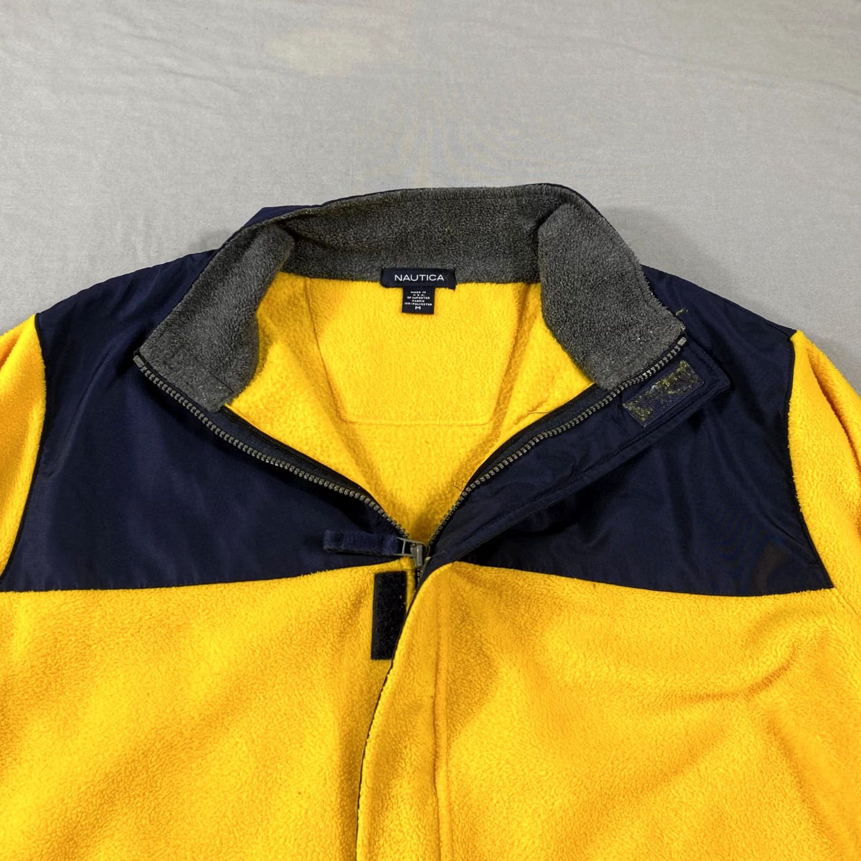 Nautica VINTAGE Nautica Jacket Medium Yellow Fleece Full Zip Sailing USA Made 90s Mens Size US M / EU 48-50 / 2 - 3 Thumbnail