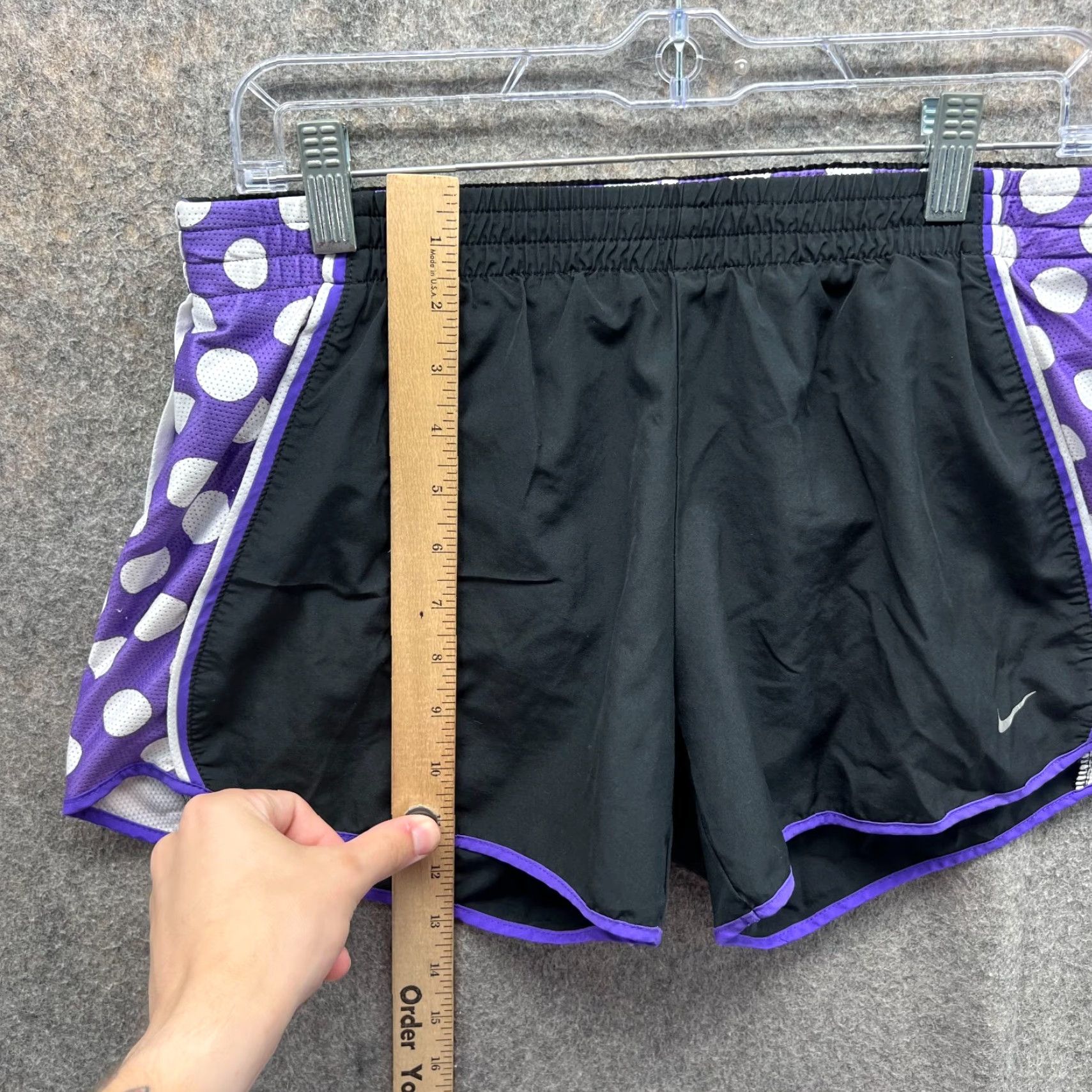 Nike Nike Shorts Men M Adult Black Purple Dri Fit Lined Gym Running Tennis 3in Inseam Regular Athletic - Nike Clothing Size 32" / US 10 / IT 46 - 7 Thumbnail