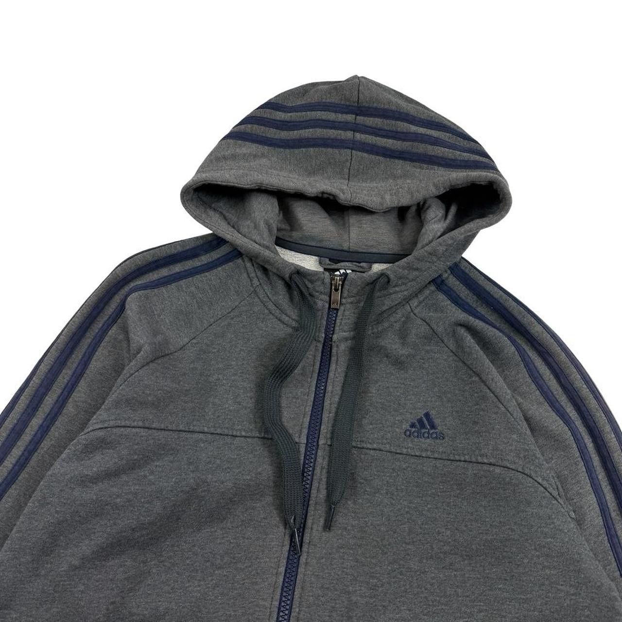 Adidas Adidas Performance Essentials 3 Stripe Zip Up Hoodie Medium Size US M / EU 48-50 / 2 - 4 Thumbnail
