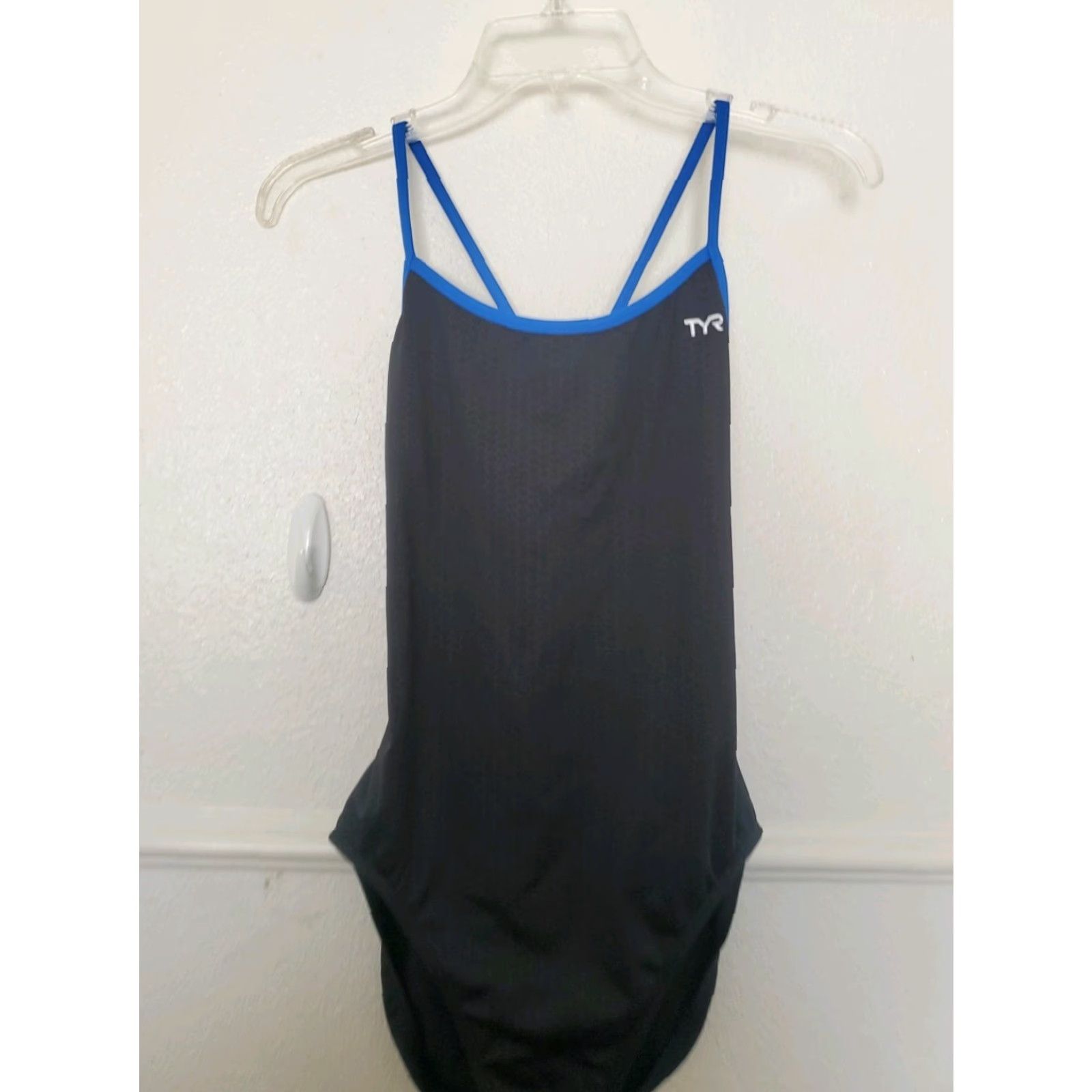 VINTAGE TYR Swimsuit Durafast Elite Trinityfit Hexa One Piece Women 38 Black