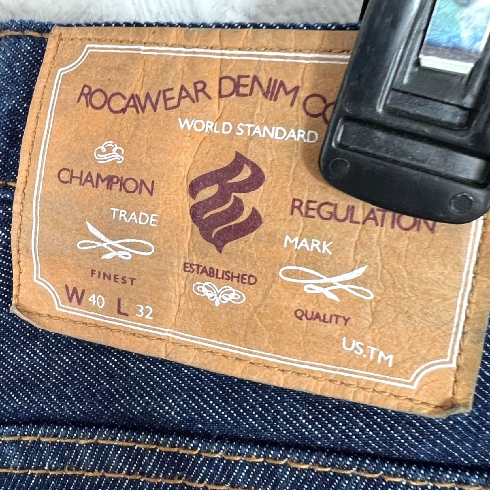 Rocawear Rocawear Men's Jeans 40 x 32 Blue Denim J-9914 Champion Regulation CLEAN Size US 40 / EU 56 - 7 Thumbnail