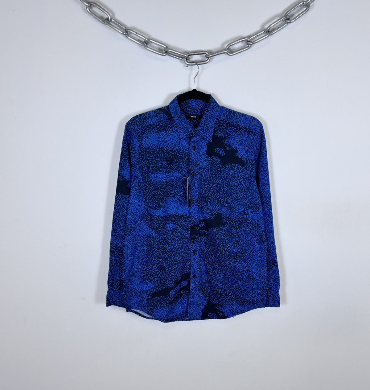 Diesel Diesel Luxx NWT Men’s All Over Print Button Up Shirt Size US S / EU 44-46 / 1 - 1 Thumbnail