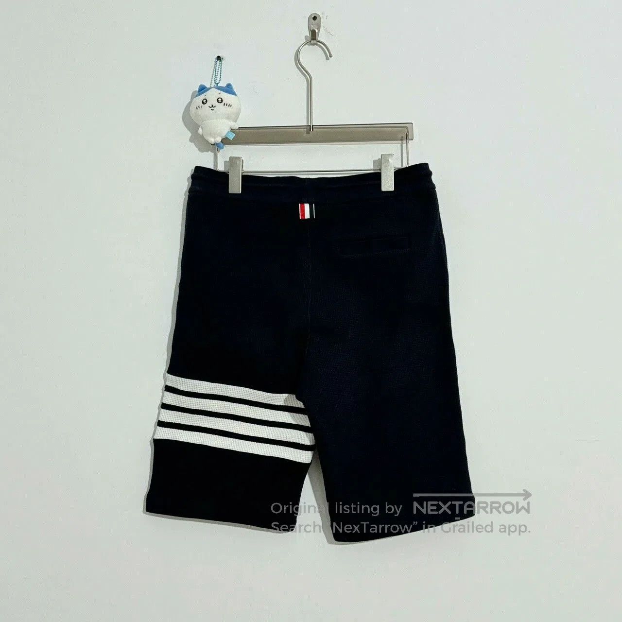 Thom Browne Thom Browne Navy Waffle Stripe Shorts Size 2. Size US 26 / EU 42 - 1 Thumbnail