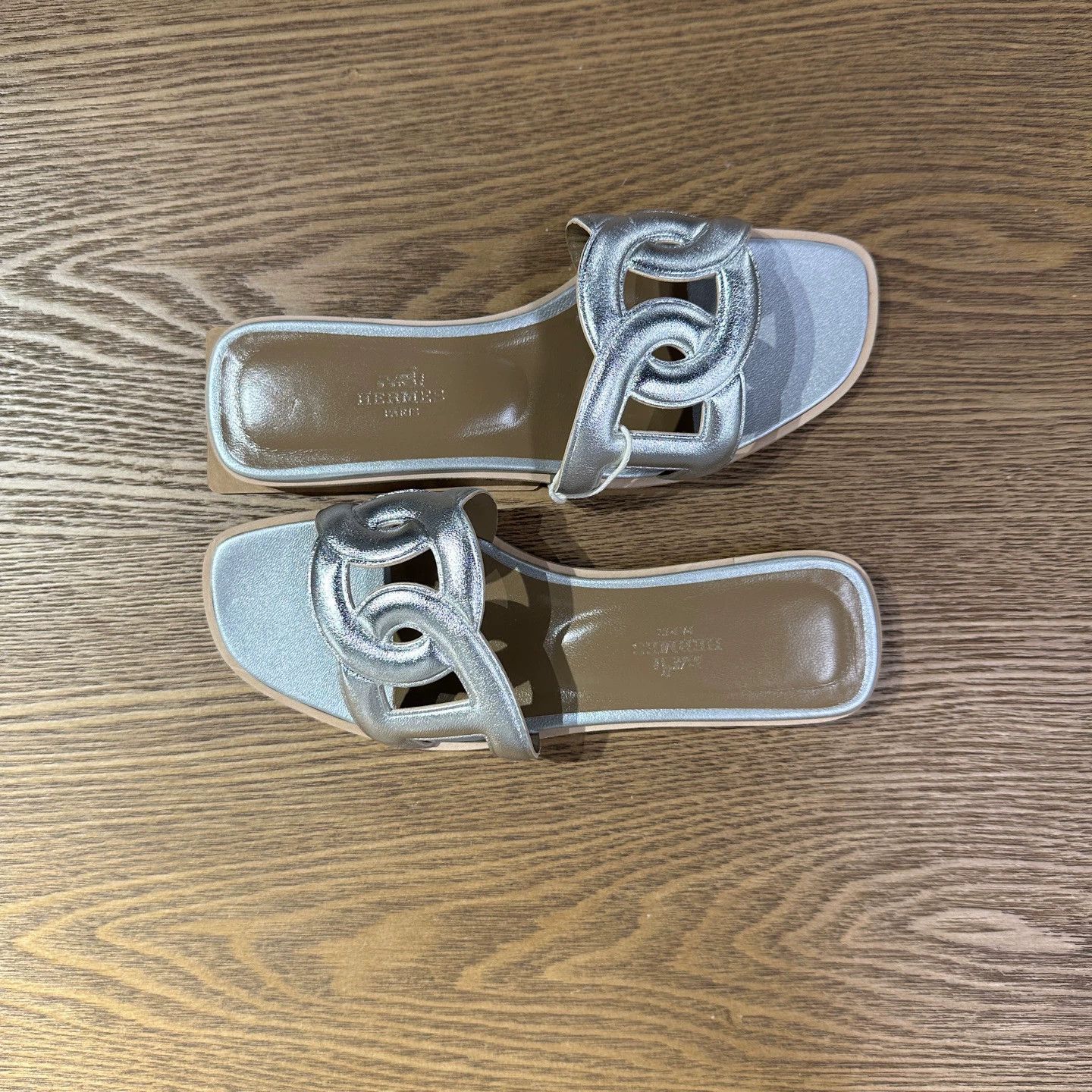 Hermes Hermes May317 Pigalle Slipper Silver Unused Size 36 Size US 5.5 / IT 35.5 - 4 Thumbnail