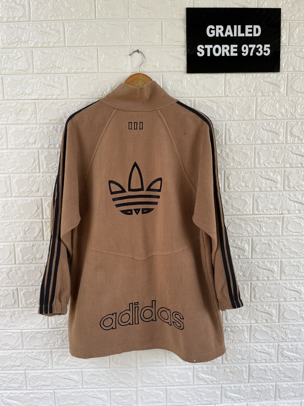 Adidas × Japanese Brand × Vintage Adidas Fleece Jacket Size US XL / EU 56 / 4 - 2 Thumbnail