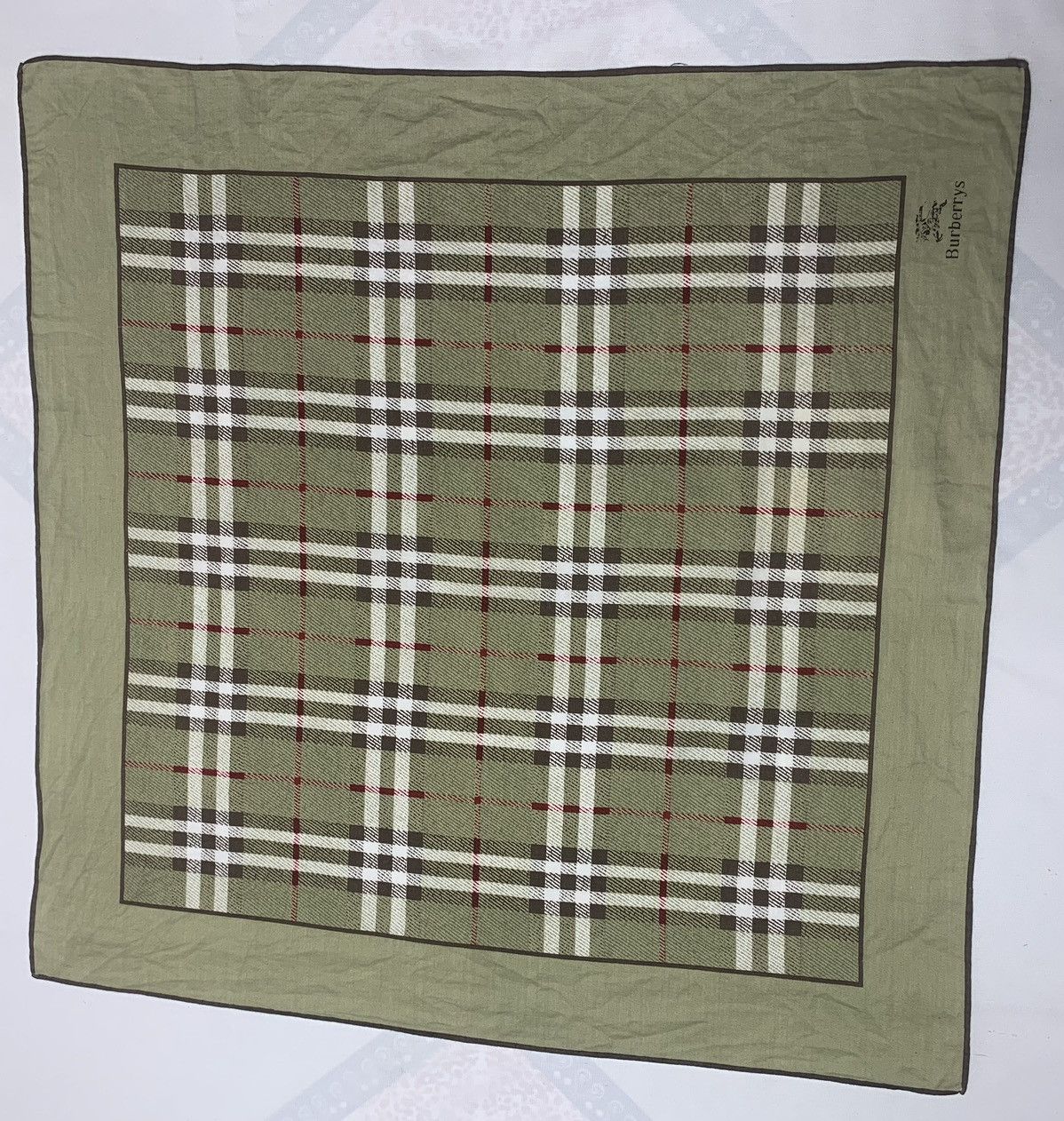 Vintage Burberry Handkerchief / Neckerchief / Bandana