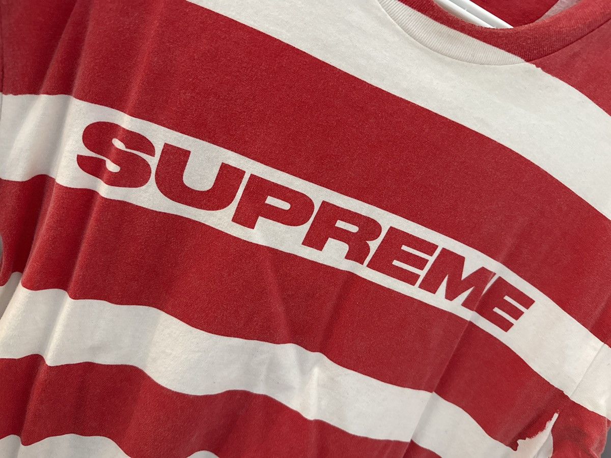 Supreme Supreme Striped T-Shirt Size US M / EU 48-50 / 2 - 3 Thumbnail