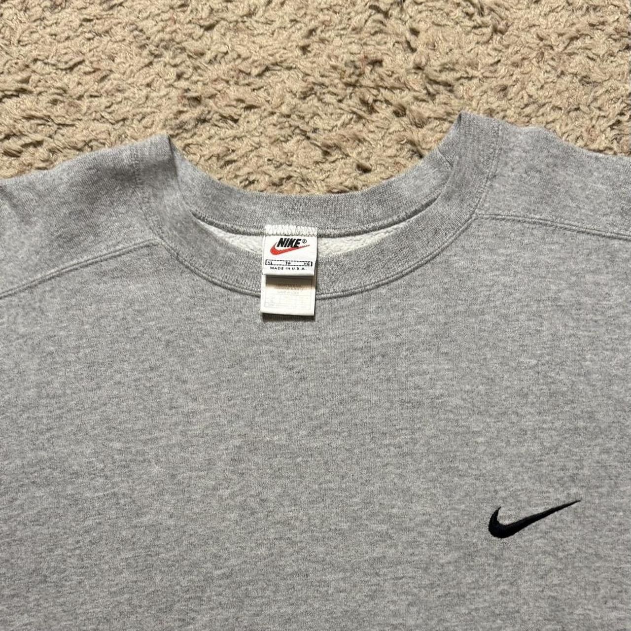 Nike Vintage Nike 90s Made in USA Grey Sweatshirt XL Size US XL / EU 56 / 4 - 3 Thumbnail
