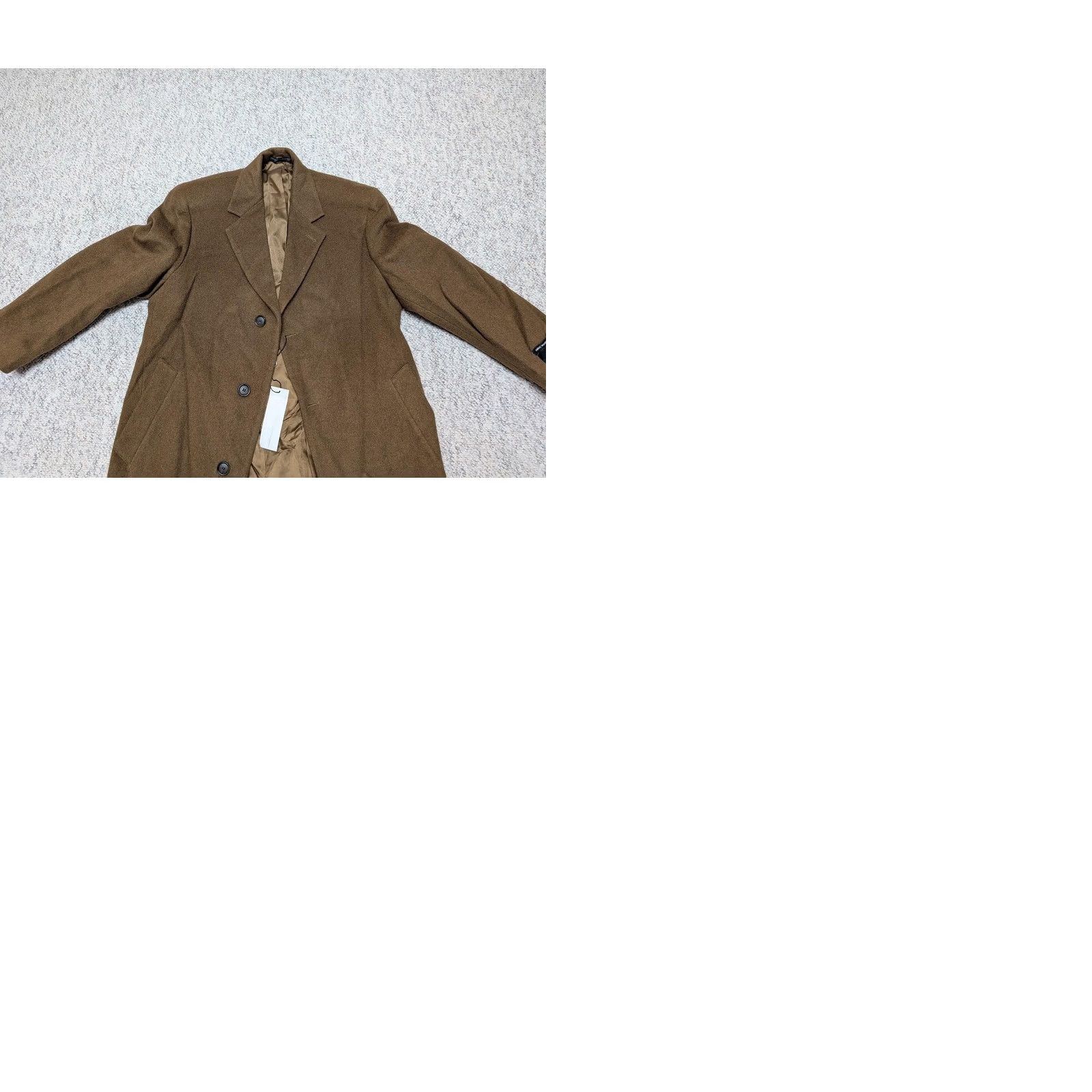 Jones New York NOS vintage Jones New York overcoat S brown wool blend flannel 38 chest coat Men Size US S / EU 44-46 / 1 - 9 Thumbnail