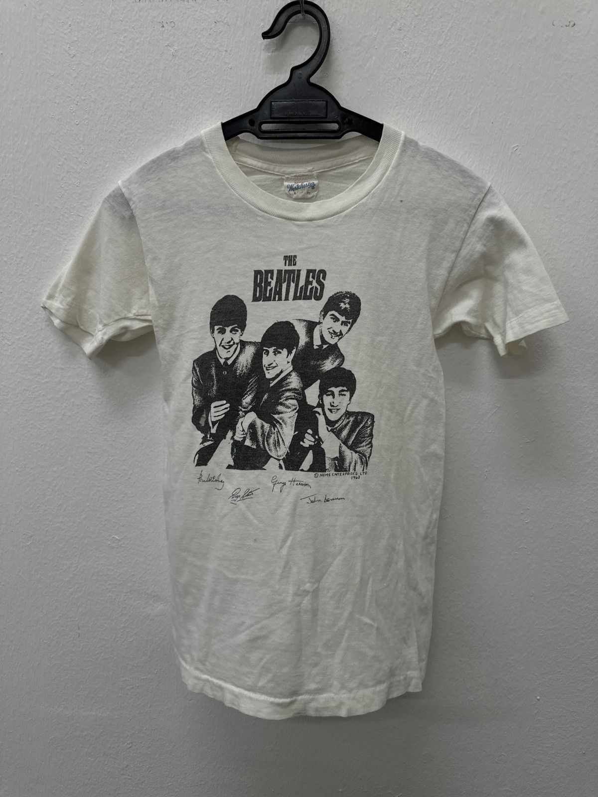 Band Tees True Vintage 1963 The Beatles Signature Tee Shirt (Bodyfit) Size US S / EU 44-46 / 1 - 2 Thumbnail