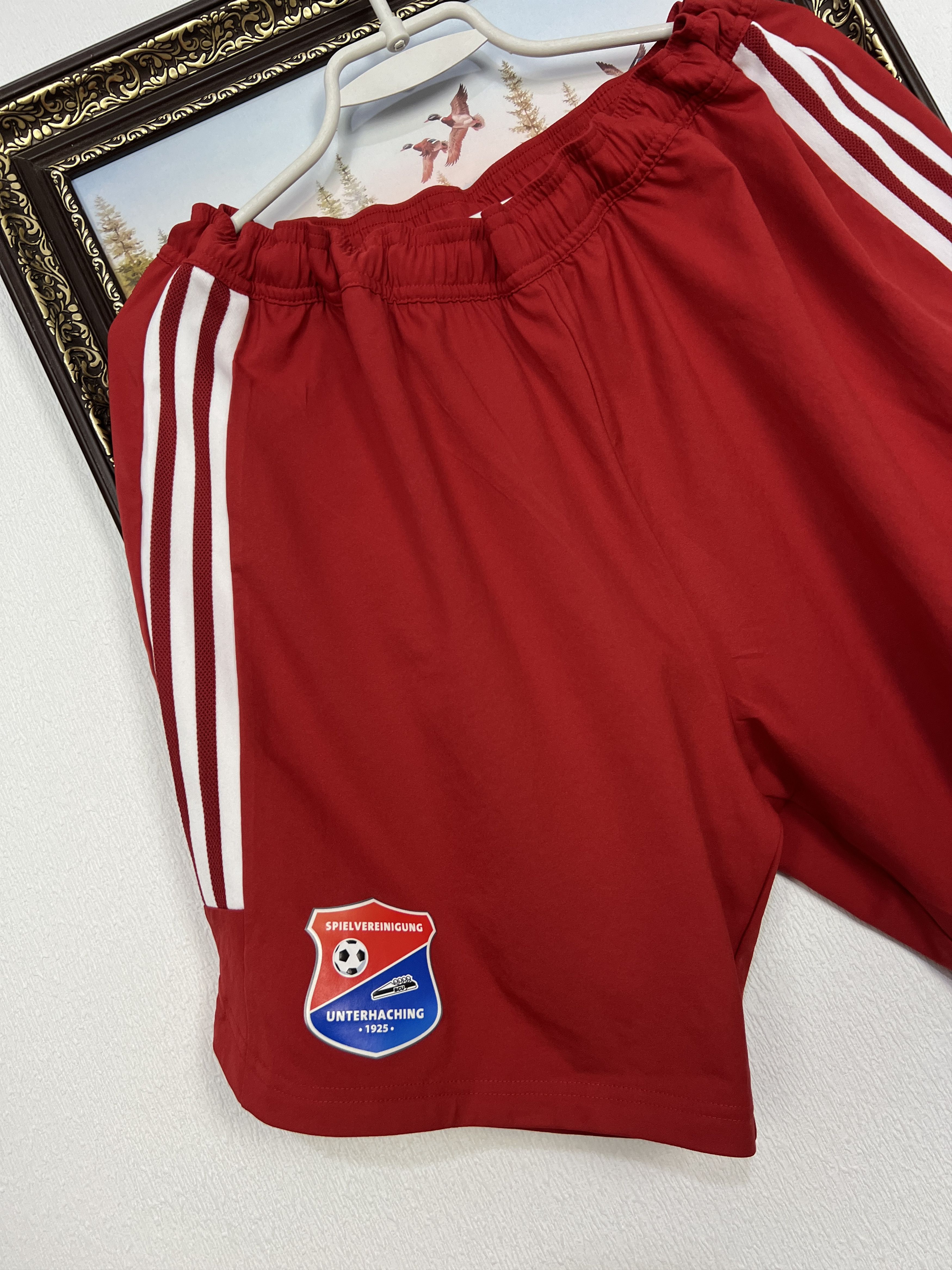 Adidas Adidas SpVgg Unterhaching Football Shorts Soccer Red XL Size US 36 / EU 52 - 3 Thumbnail