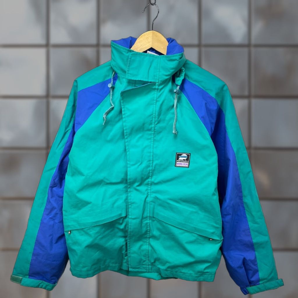 Vintage VINTAGE 90s Gore-Tex Performance Cycling Windbreaker Jacket M Green Mens Windbreaker 90s Size US M / EU 48-50 / 2 - 1 Thumbnail